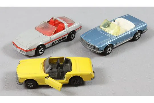 Toy, 3 Matchbox convertibles, various models | Barnebys