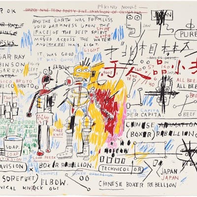 Jean-Michel Basquiat - Boxer Rebellion | Barnebys