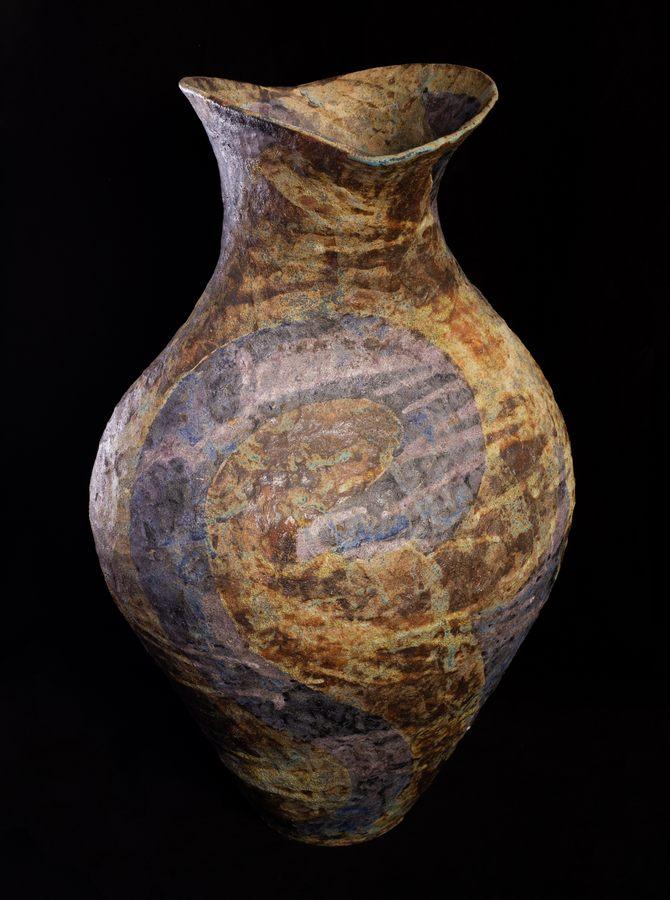 Julian King-Salter (born 1954), Hand-built Stoneware 'eye-top' Vessel ...