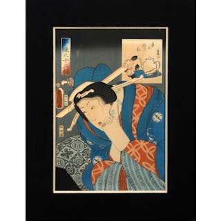 Utagawa KUNISADA (1786-1865) - Toyokuni III. Trois... - Lot 194 - Kâ-Mondo