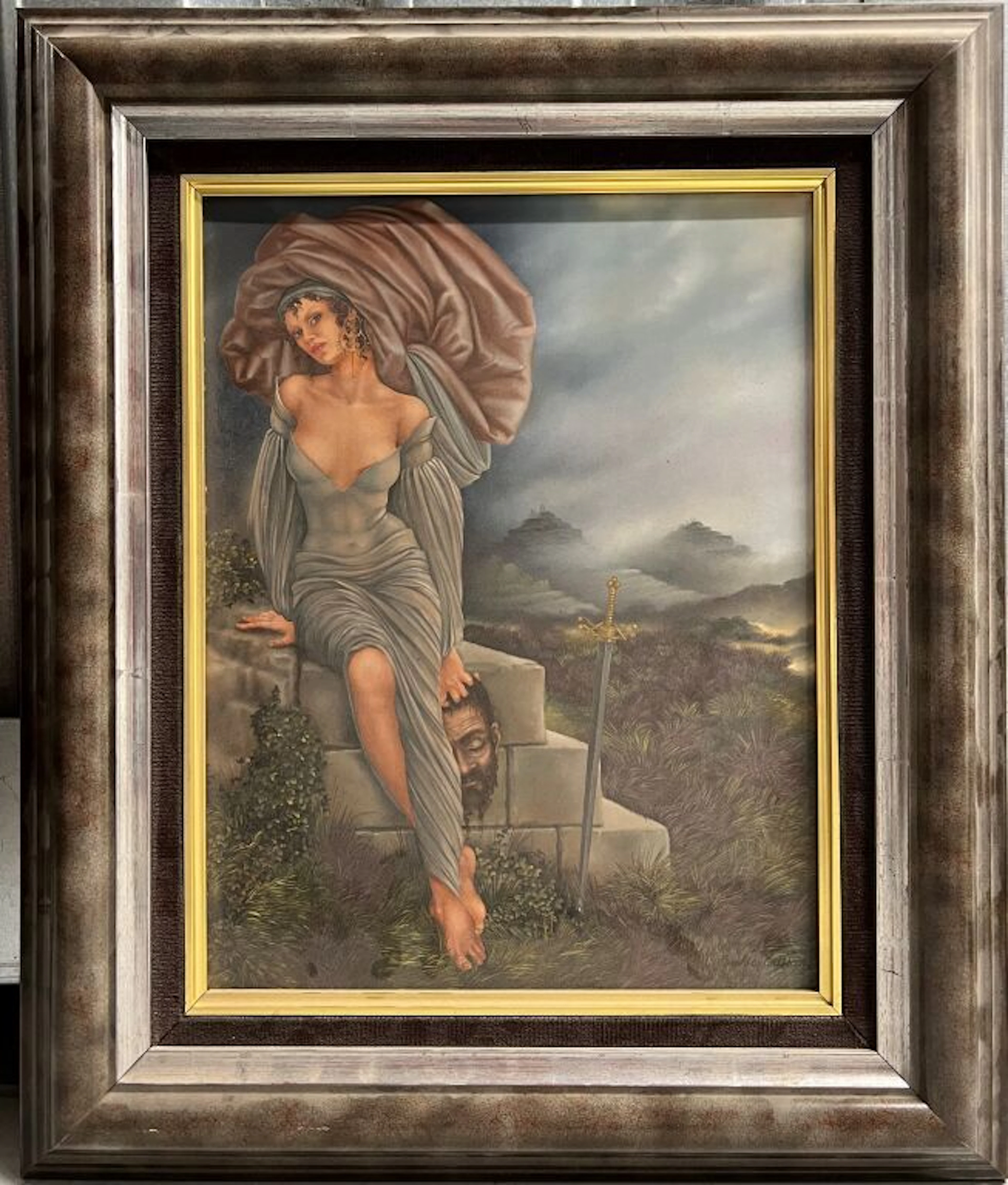 Sophie BUSSON (1945) Judith. Oil on panel. Signed... - Lot 42 - Kâ-Mondo
