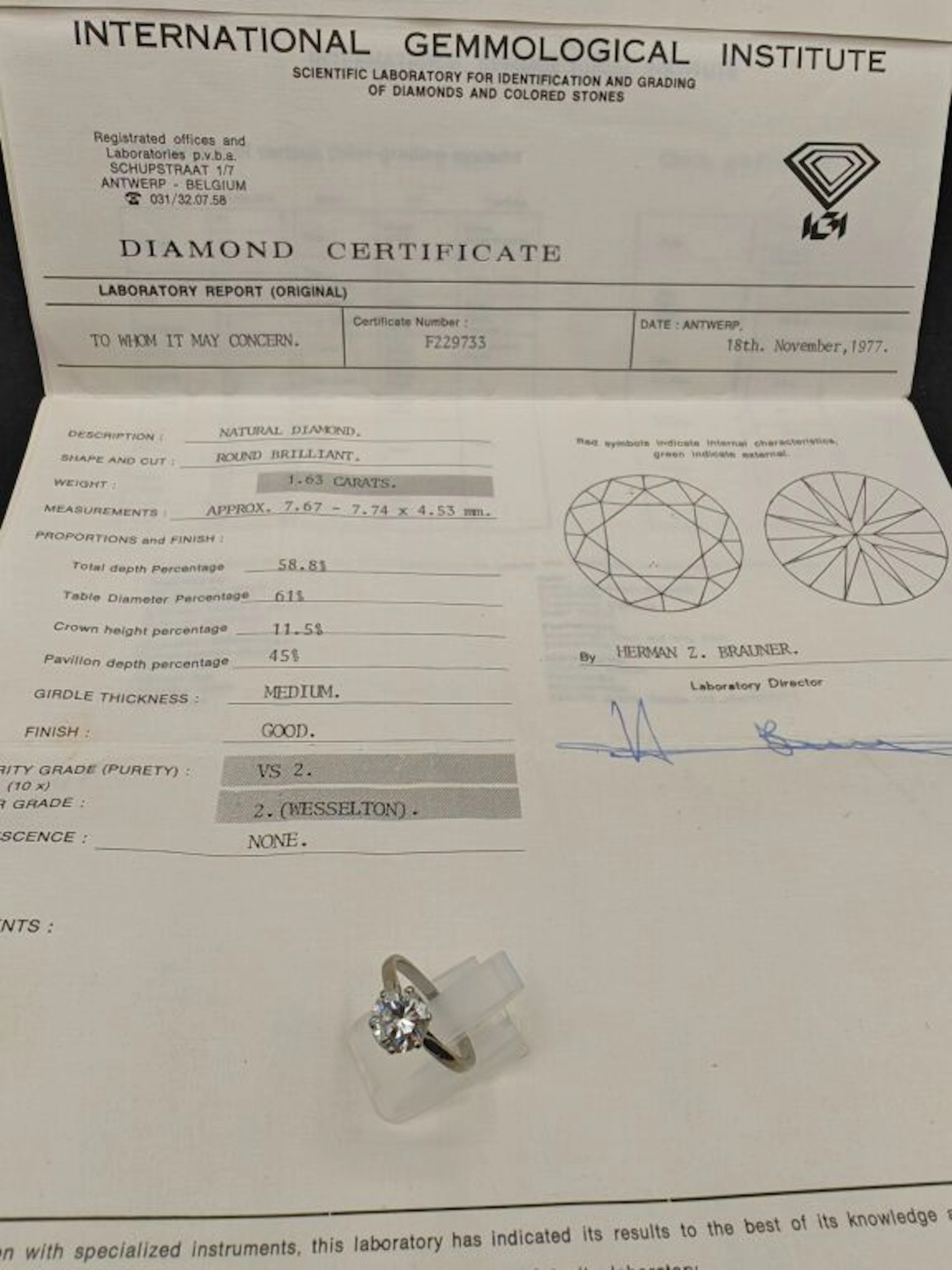 Ring in 750 mm white gold and 850 mm platinum,... - Lot 189 - Kâ-Mondo
