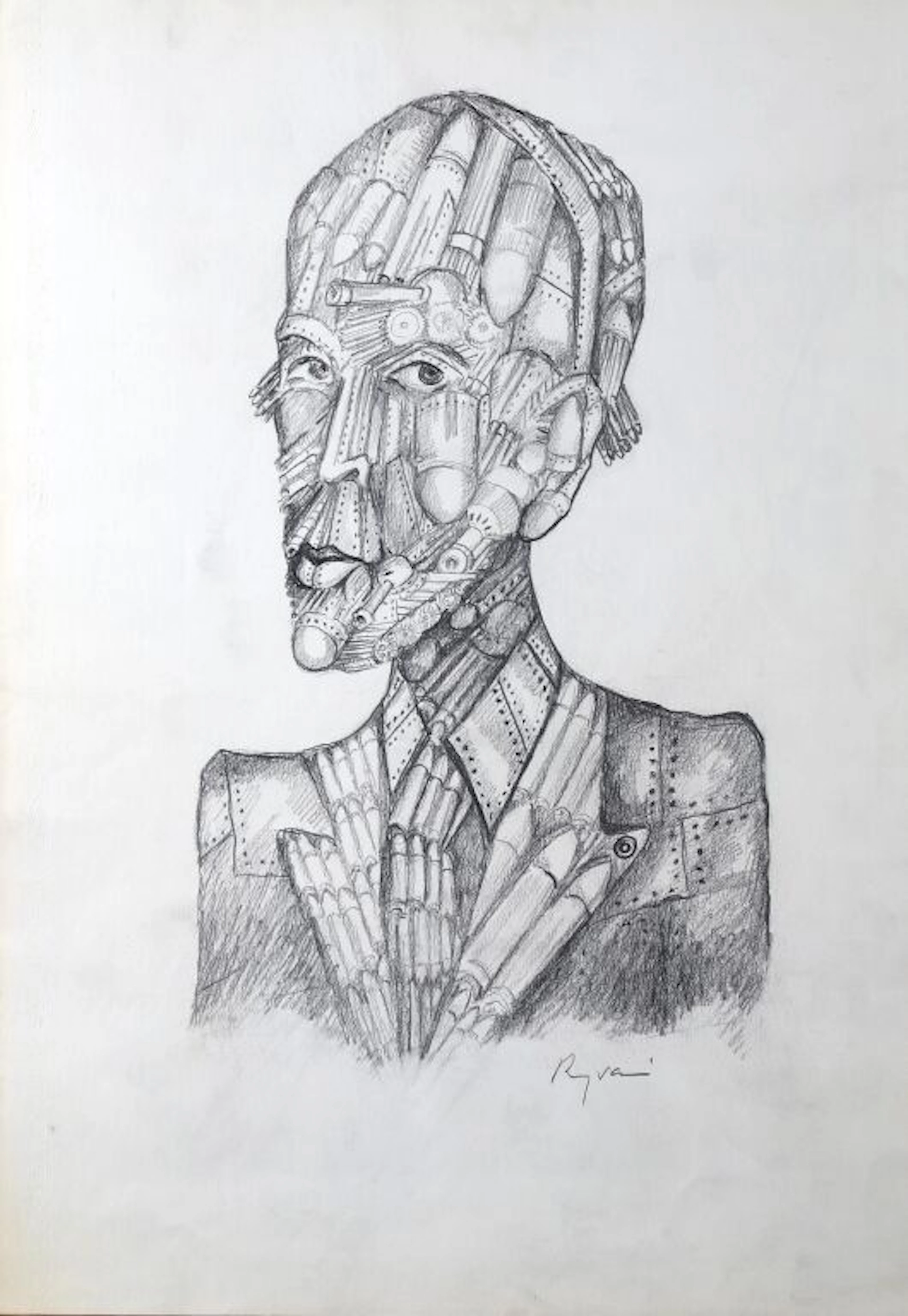 Serge REZVANI (born 1928). Caricature of... - Lot 288 - Kâ-Mondo