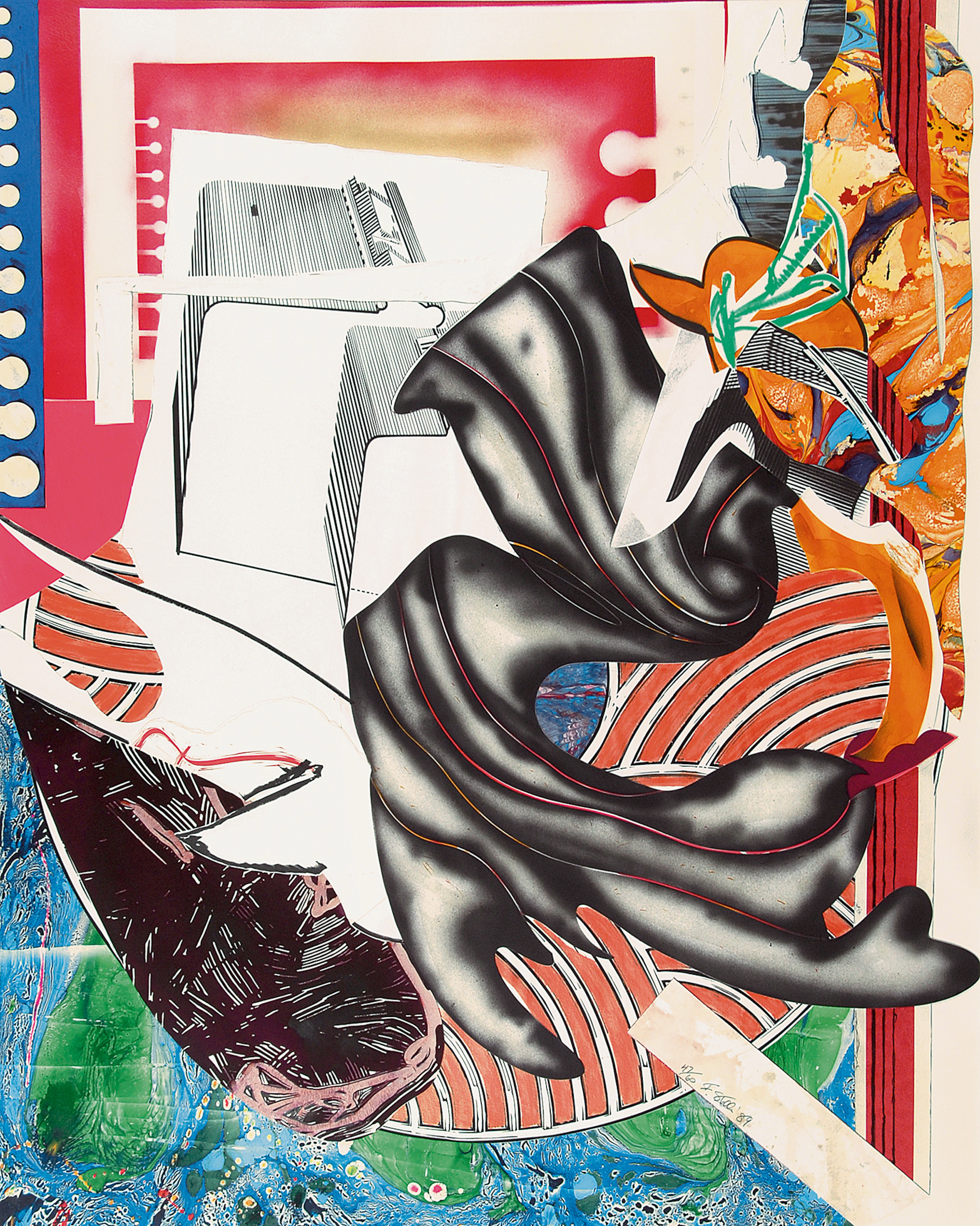 Moby Dick, 1989, from "The Waves", 1985-89 Frank Stella, 1936 (US)