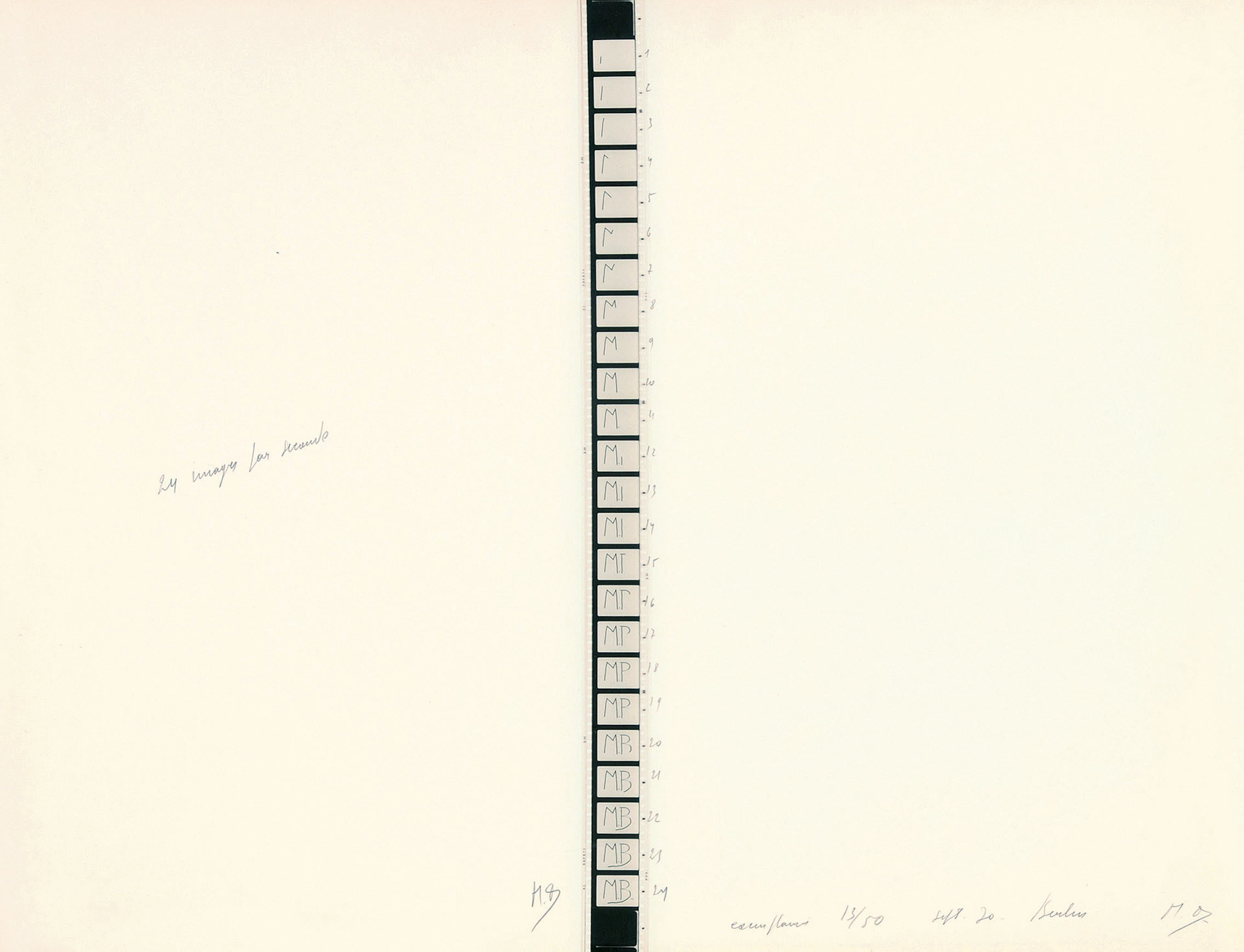 24 Images par seconde, 1970 Marcel Broodthaers, 1924-1976 (BE)
