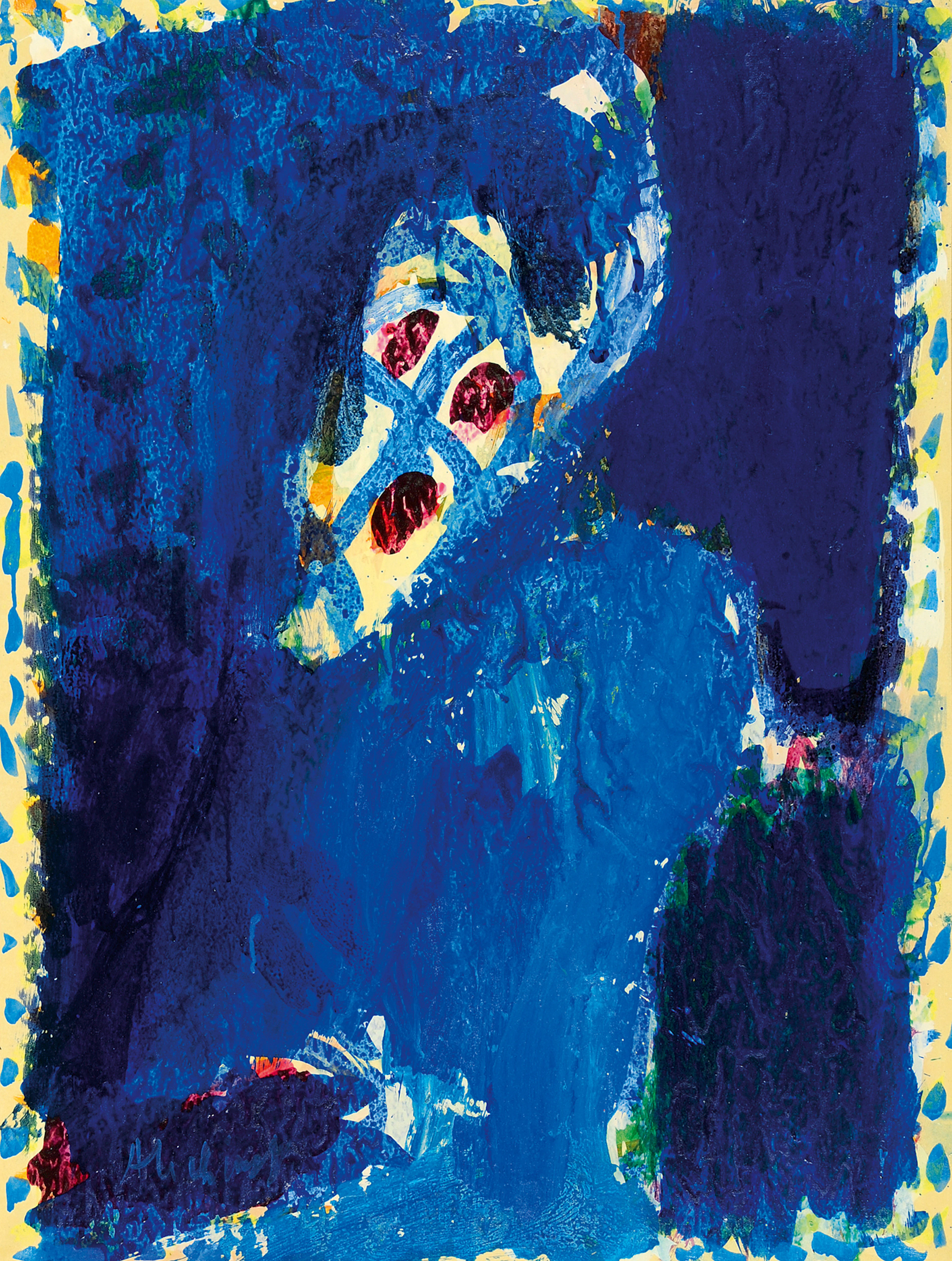 Oeil gothique, 1973 Pierre Alechinsky, 1927 (BE)
