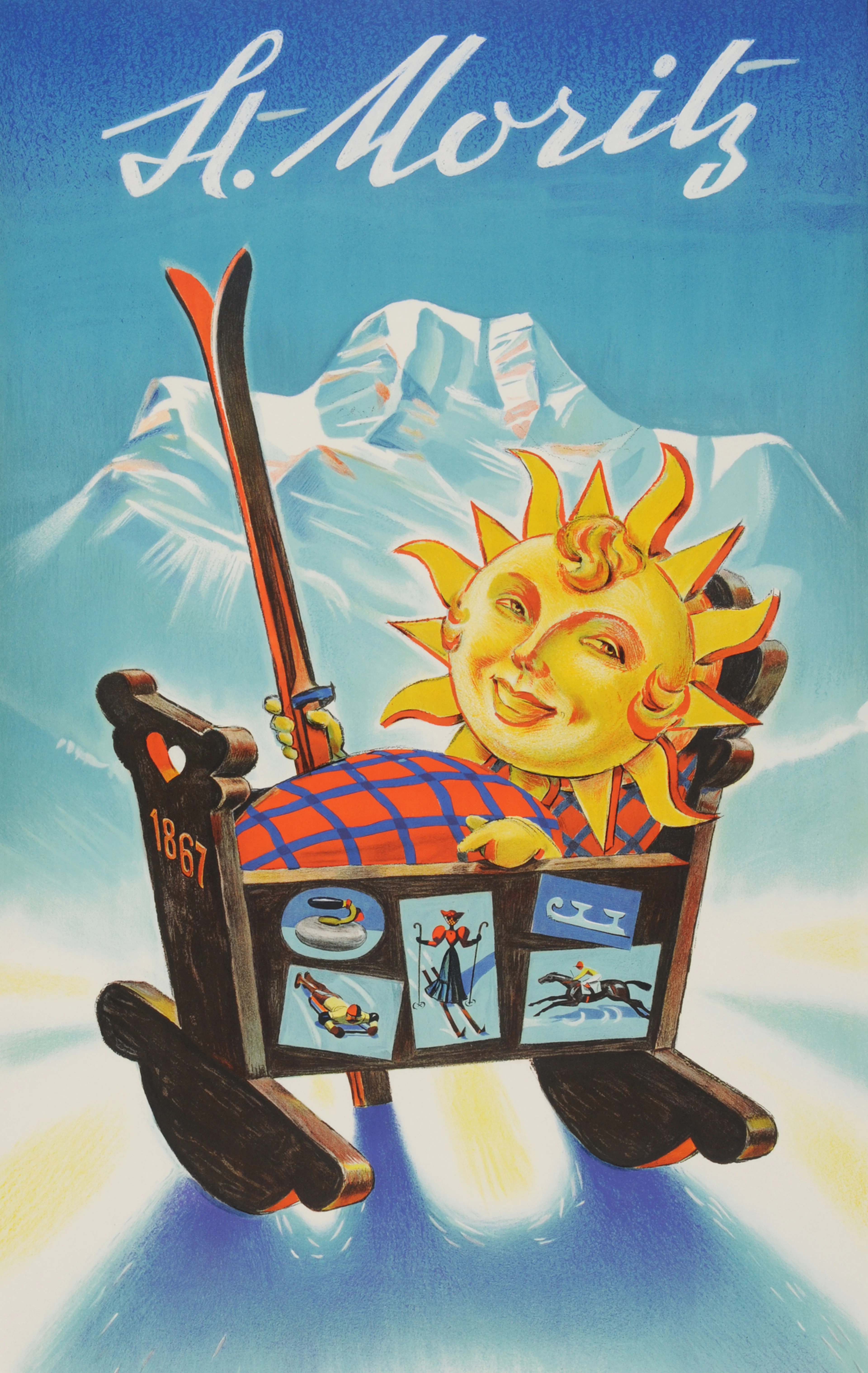 St. Moritz, 1952 Hugo Laubi, 1888-1959 (CH)