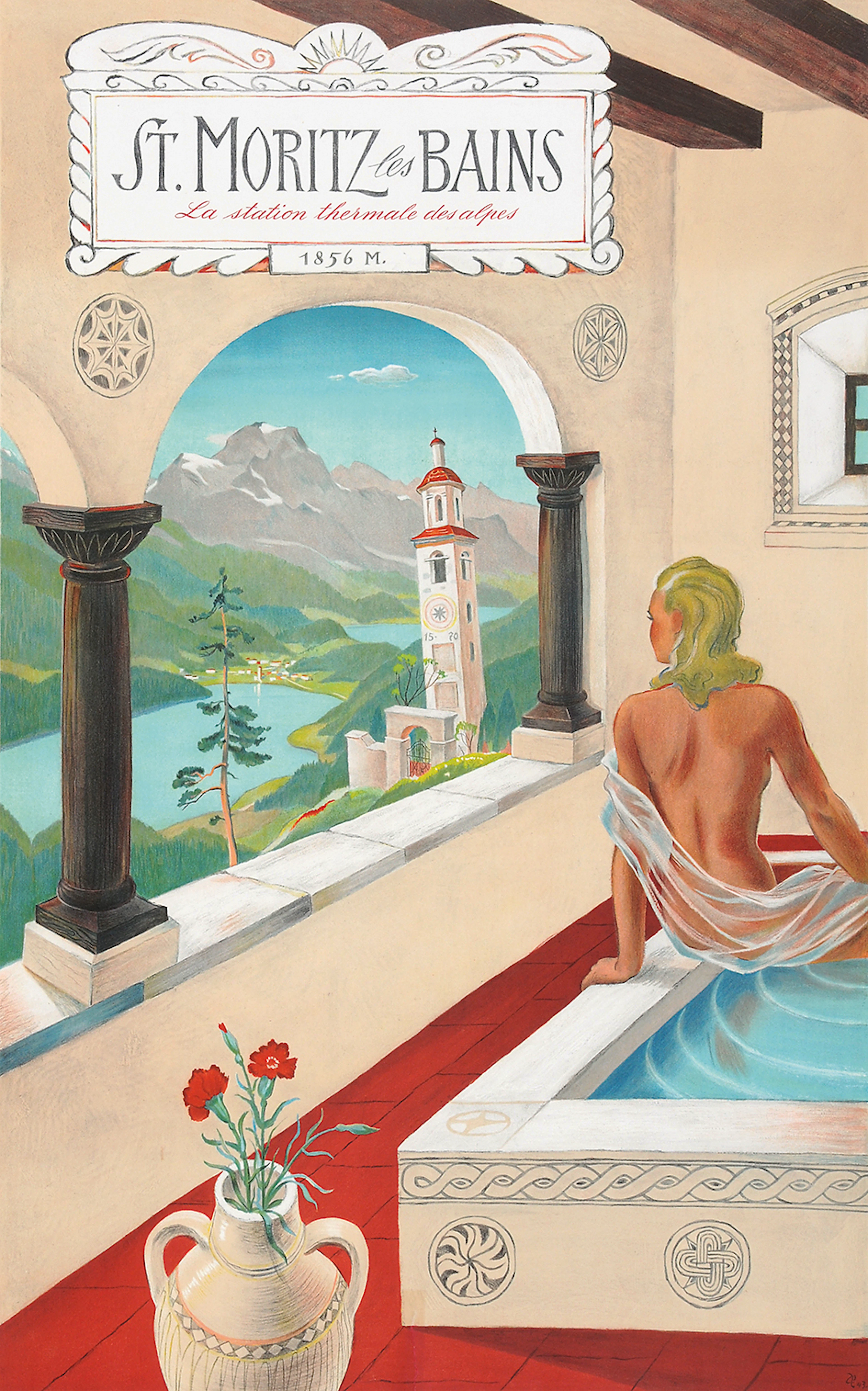St. Moritz les Bains, 1943 Hugo Laubi, 1888-1959 (CH)