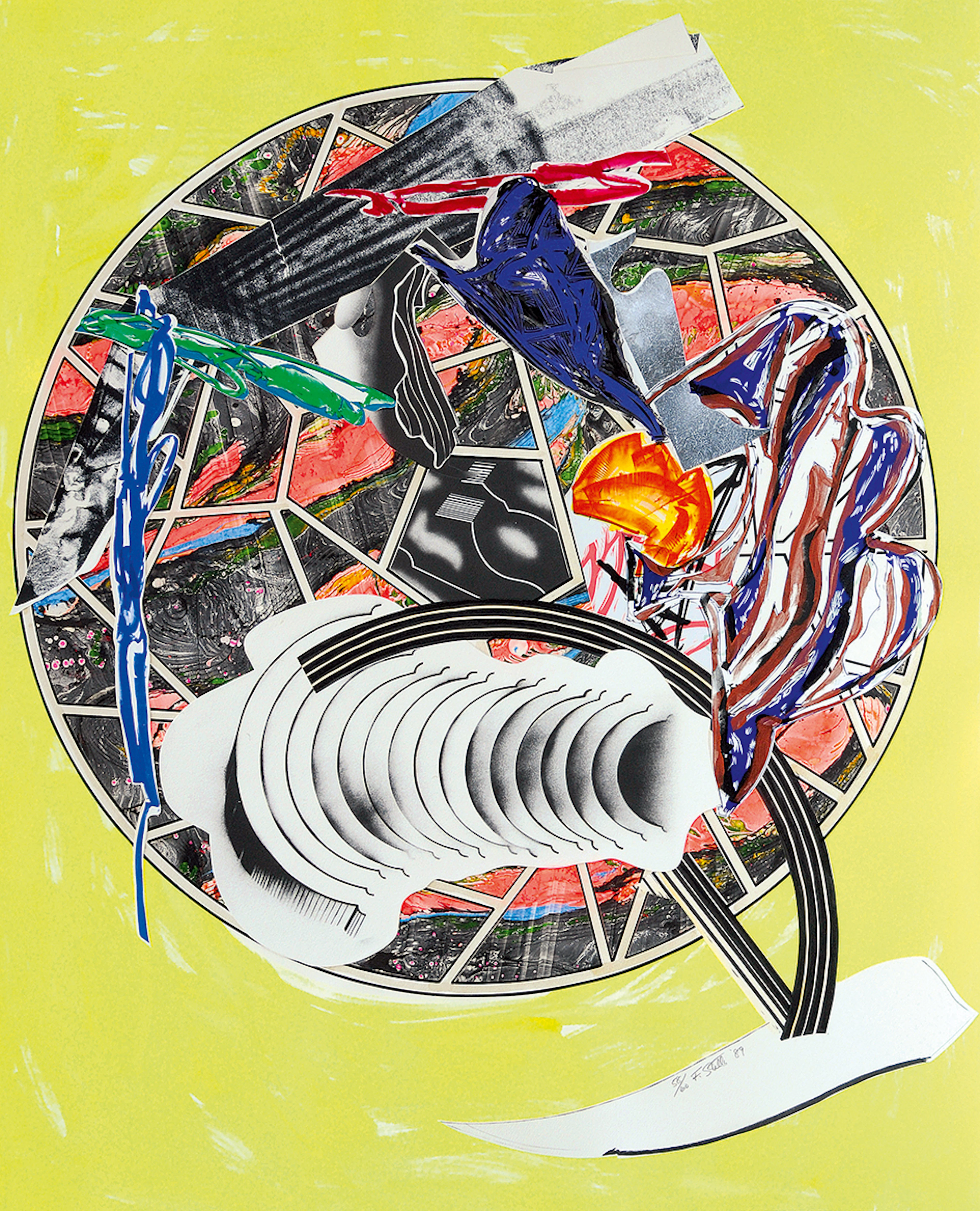 The Whale as a Dish, 1989, from "The Waves", 1985-89 Frank Stella, 1936 (US)