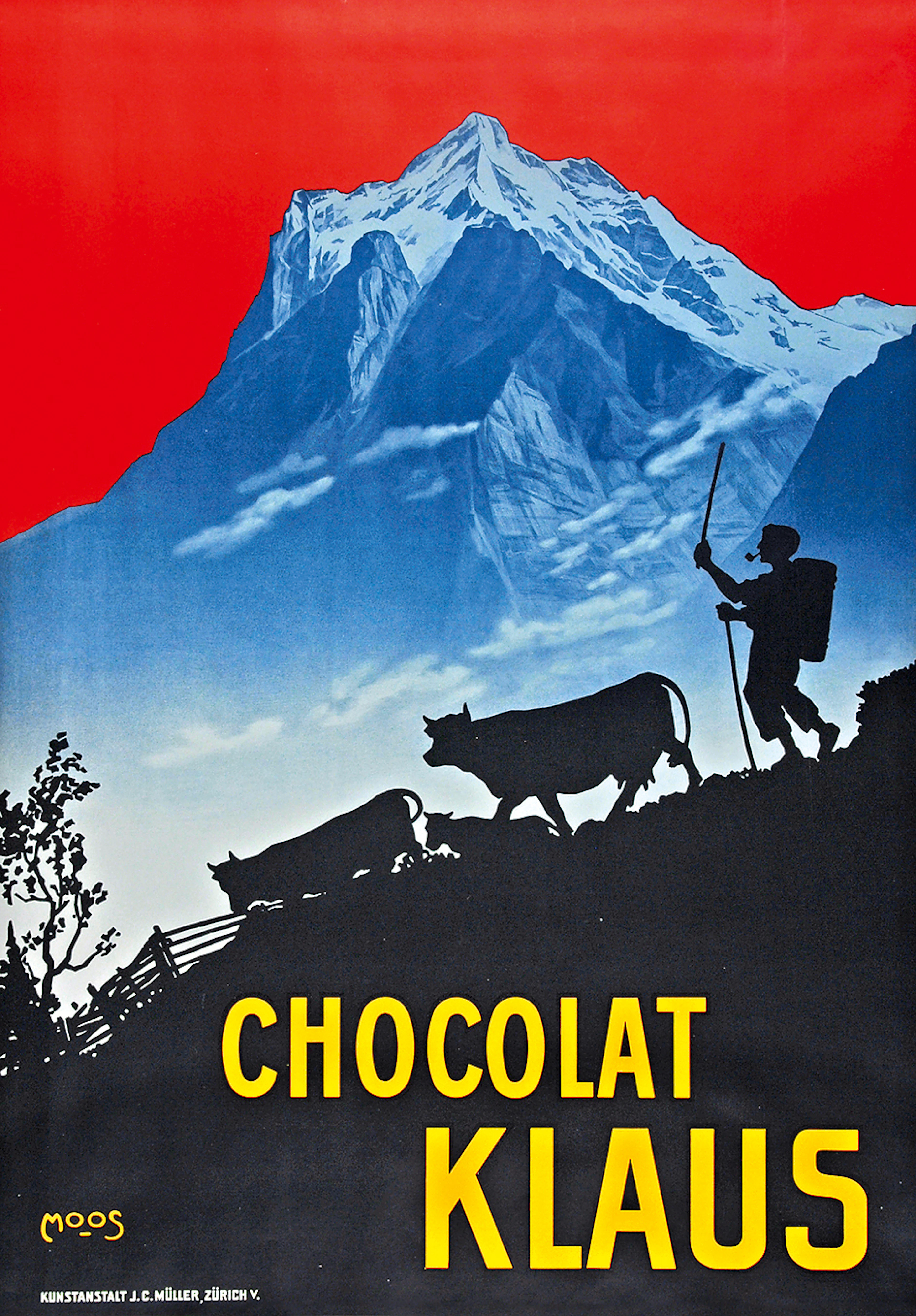 Chocolat Klaus, 1905 Carl Franz Moos, 1878-1959 (CH)
