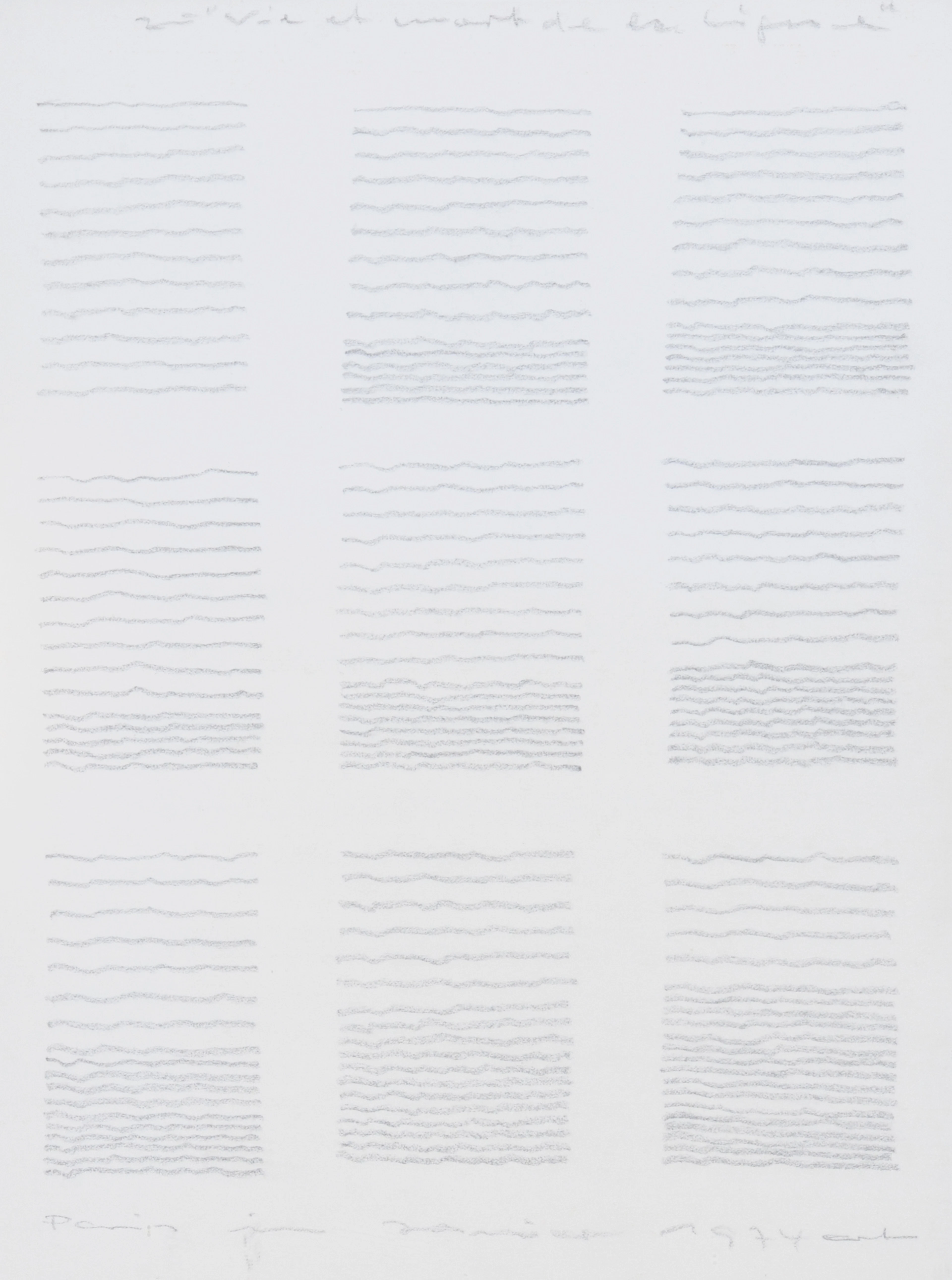Vie et mort de la ligne, 1974 Leo Erb, 1923-2012 (DE)