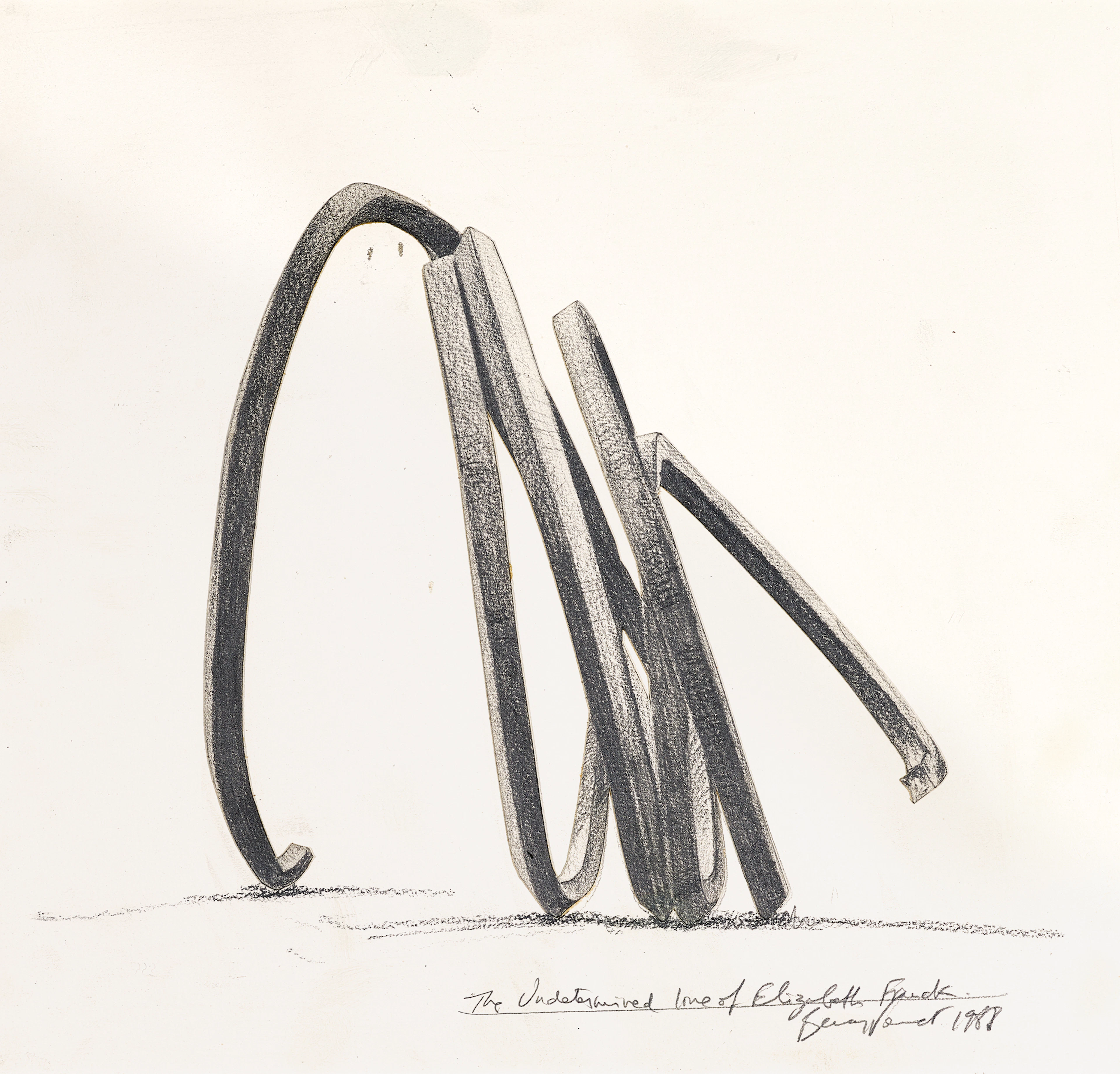 The Undetermined Line of Elizabeth Franck, 1988 Bernar Venet, 1941 (FR)