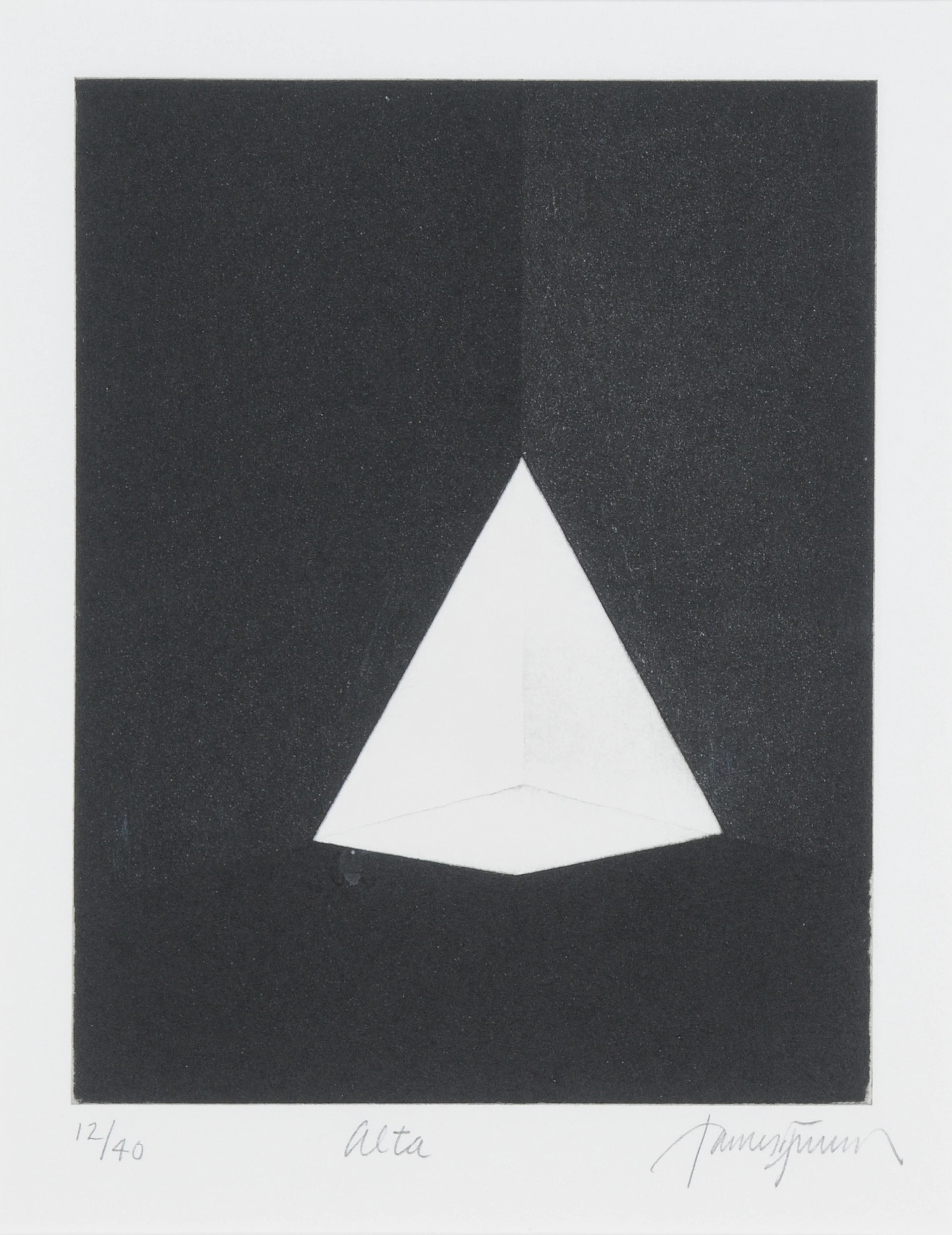 2 sheets: Squat; Alta, 1990 James Turrell, 1943 (US)