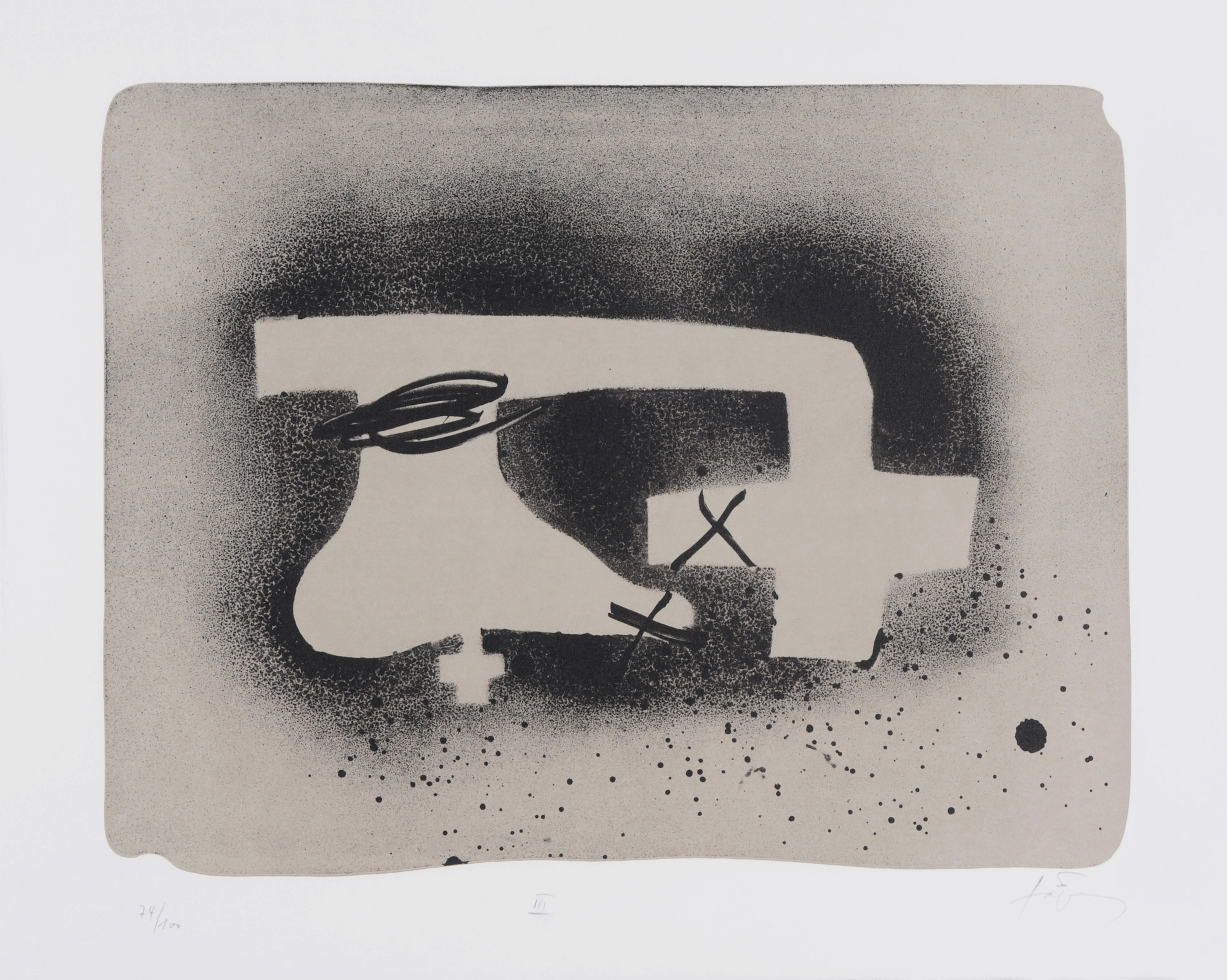 5 sheets: Composition I-V Antoni Tàpies, 1923-2012 (ES)