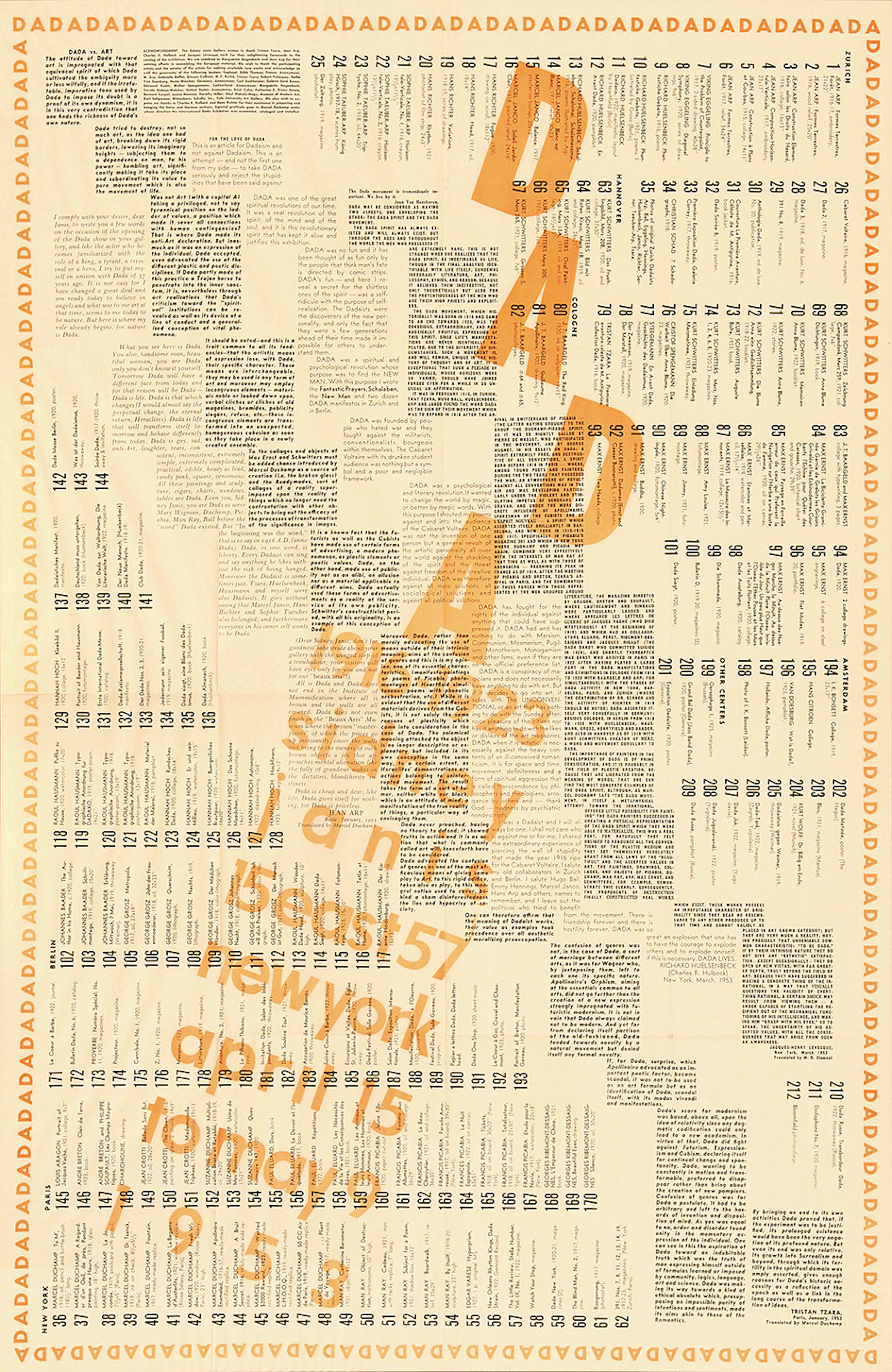 Dada 1916-1923, Sidney Janis, New York, 1953 Marcel Duchamp, 1887-1968 (FR)