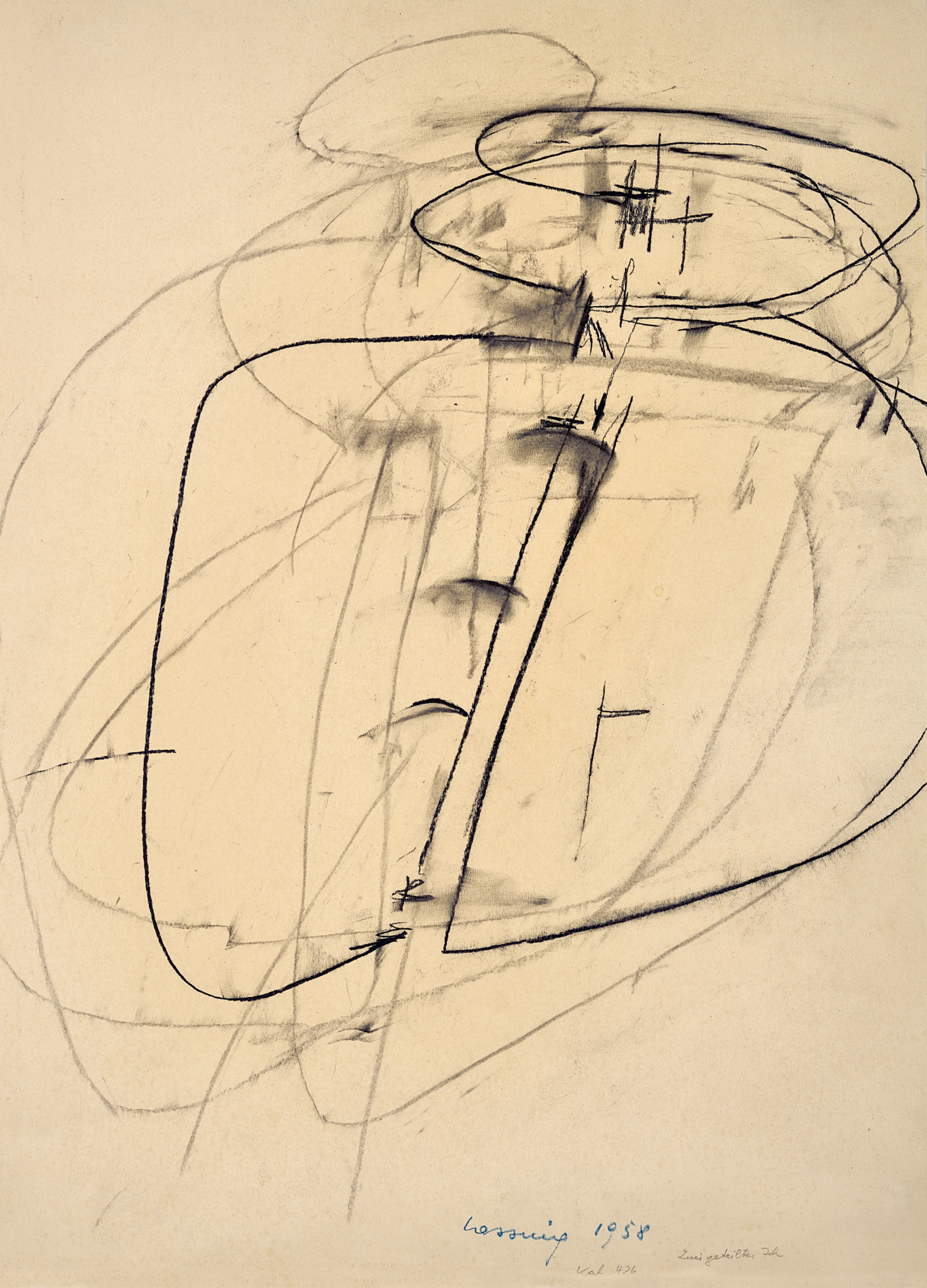 Zweigeteiltes Ich, 1958 Maria Lassnig, 1919-2014 (AT)