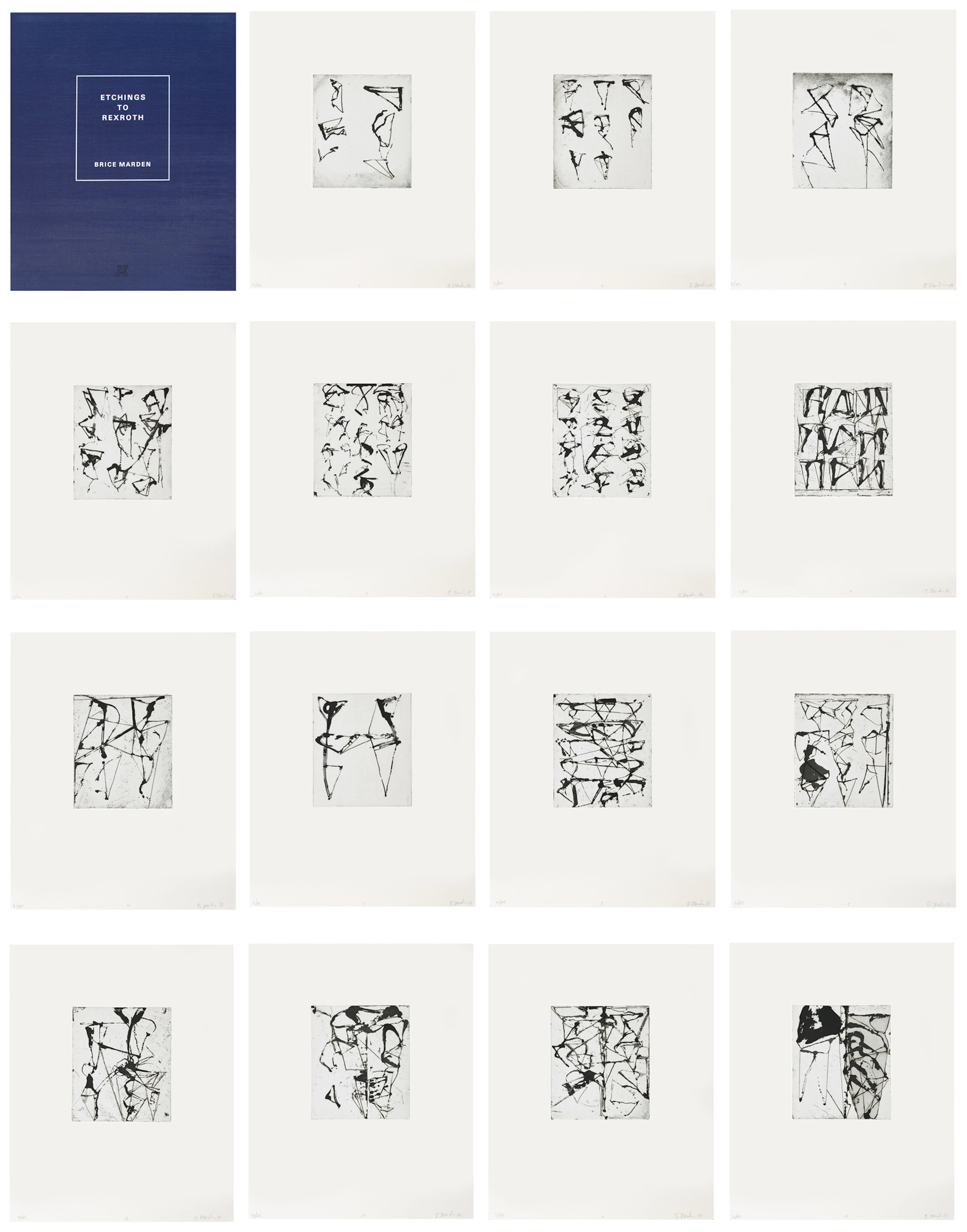 Portfolio. Etchings to Rexroth, 1986 Brice Marden, 1938 (US)