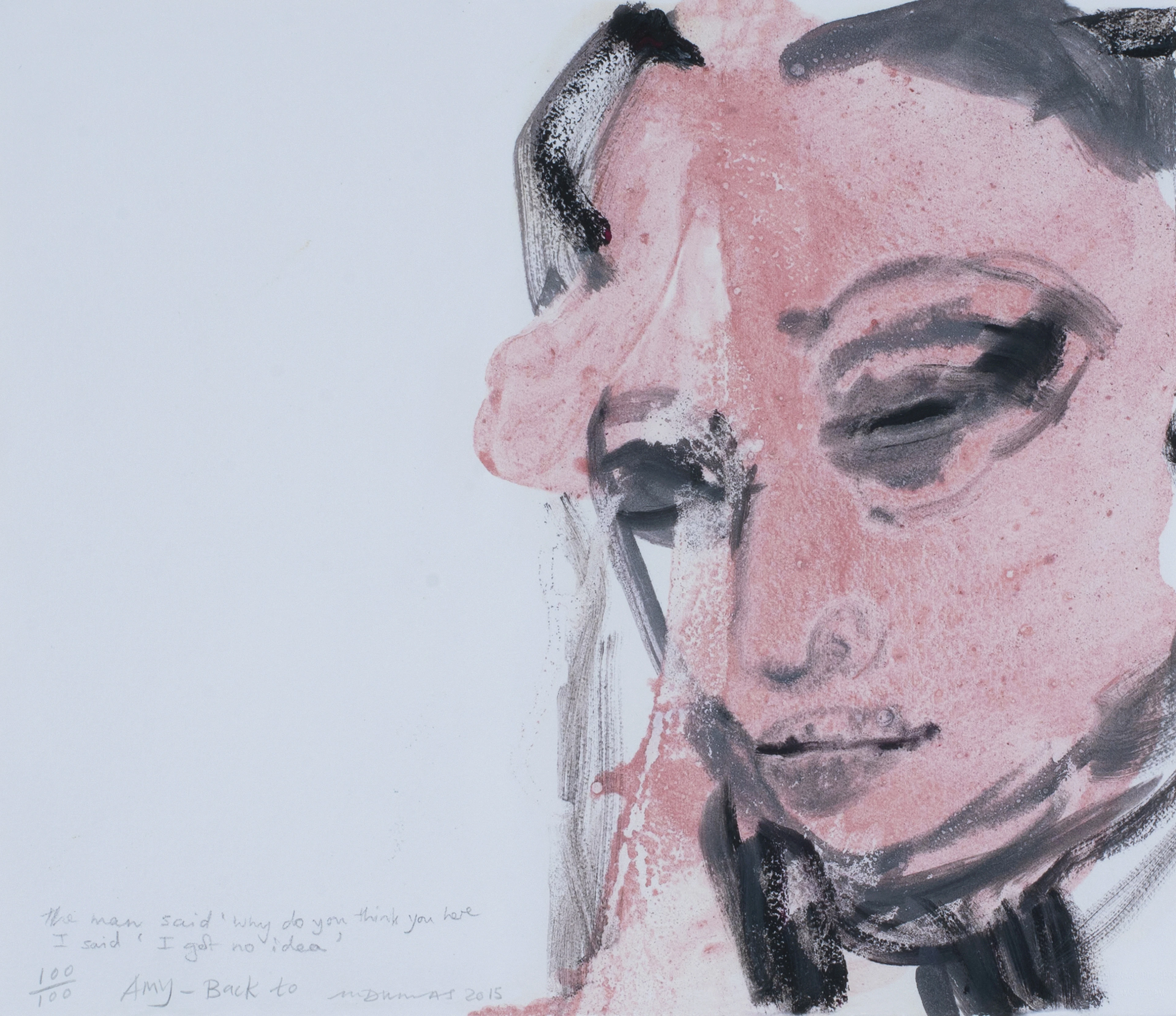 Amy - Back to, 2015 Marlene Dumas, 1953 (ZA)