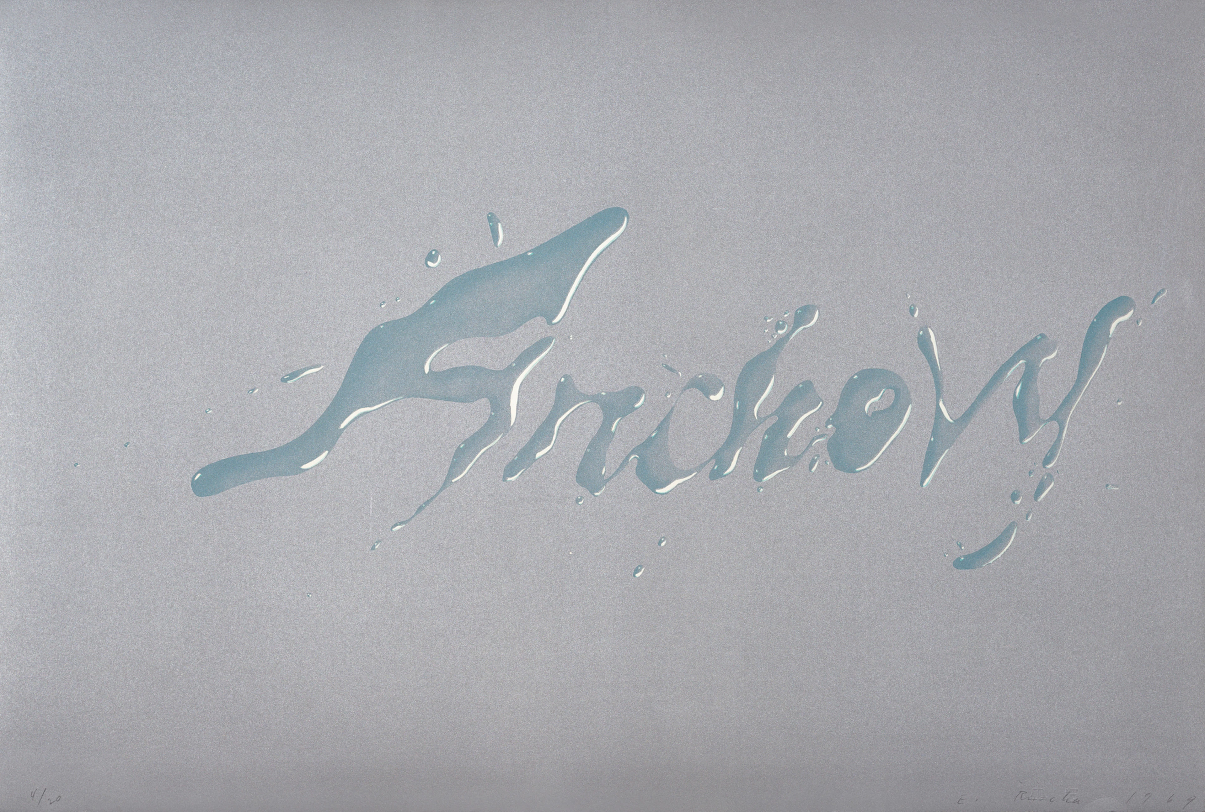 Anchovy, 1969 Edward Ruscha, 1937 (US)