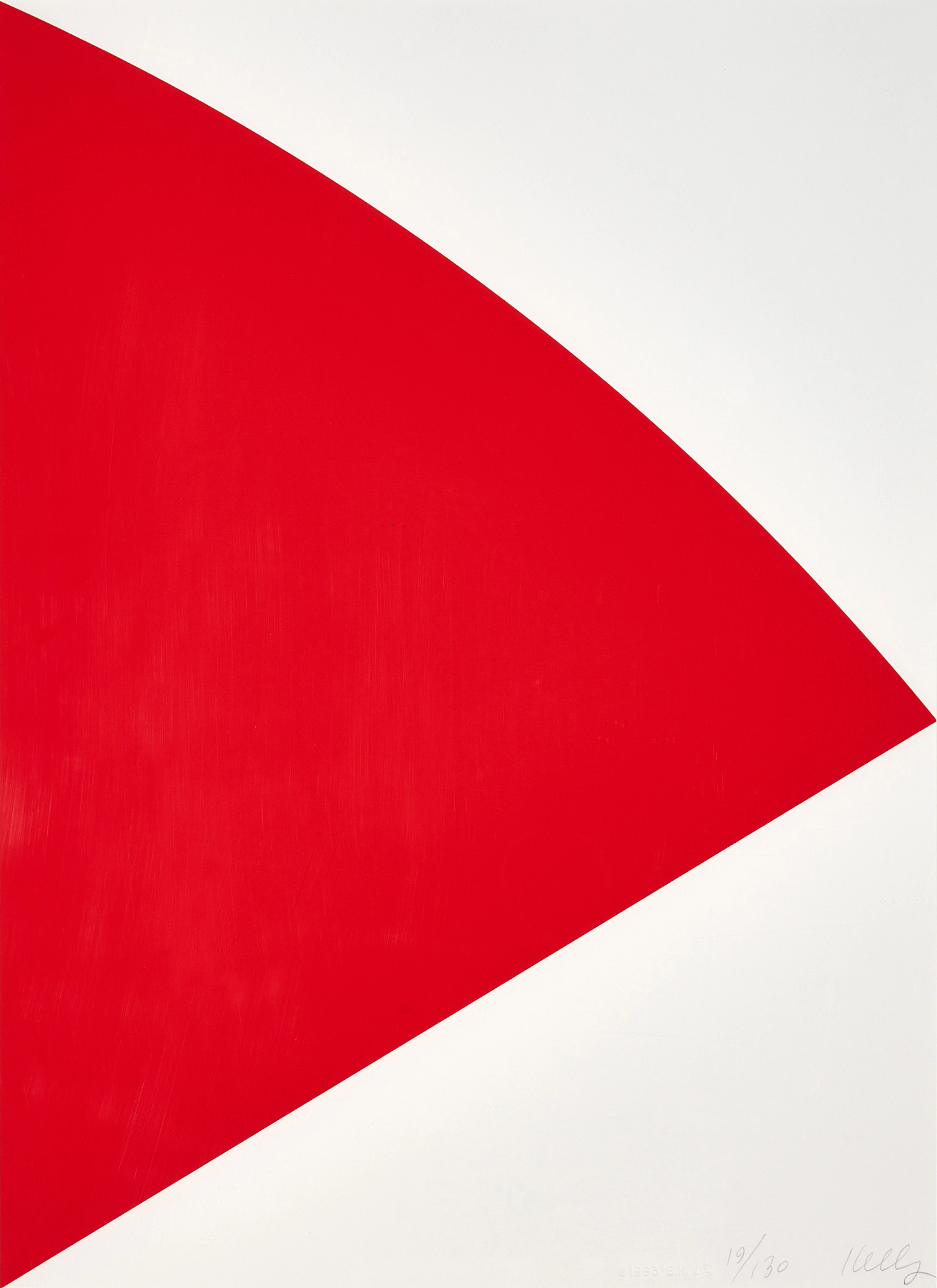 Red Curve (For Joel), 1993 Ellsworth Kelly, 1923-2015 (US)