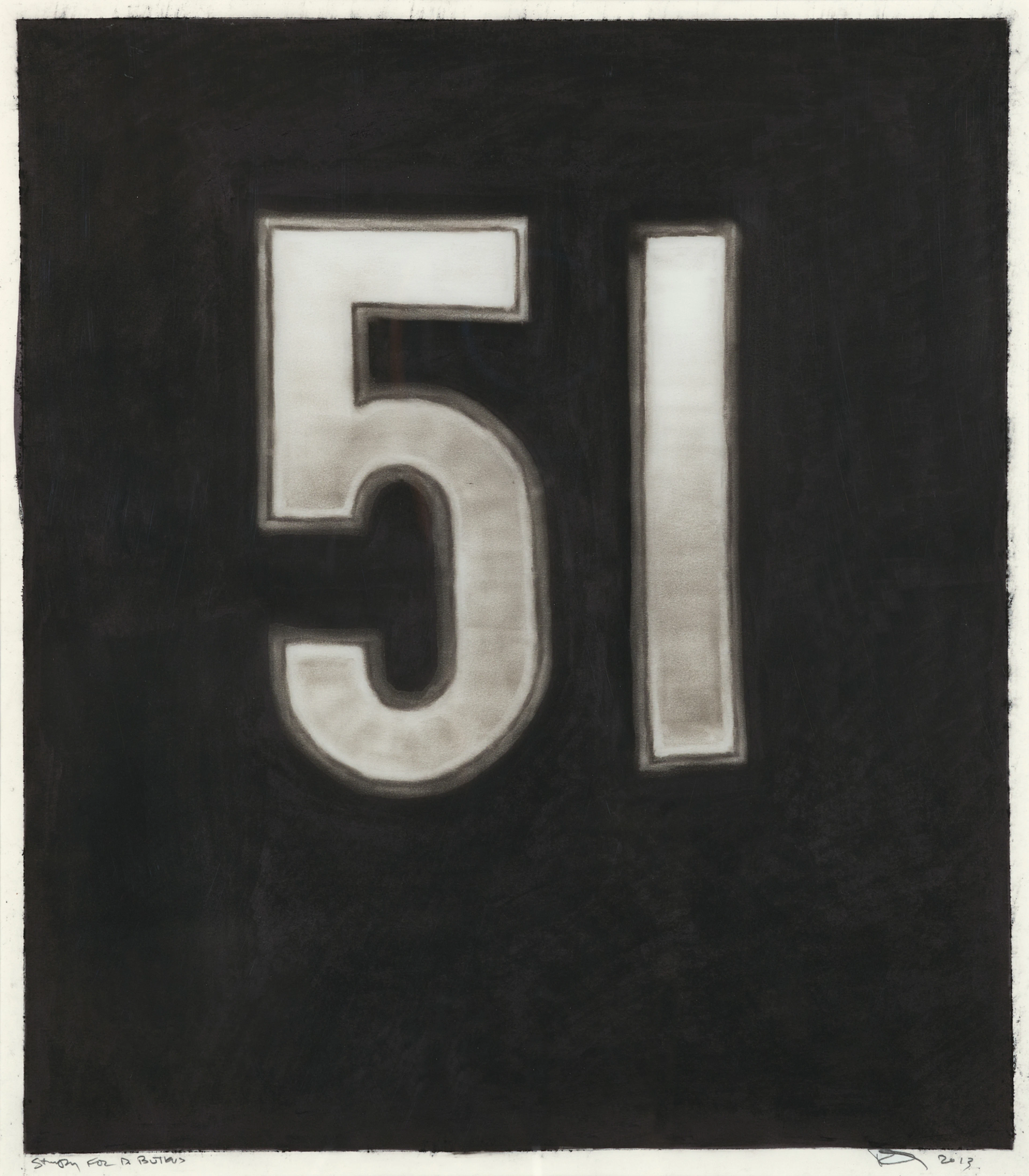 Study for D. Butkus, 2013 Robert Longo, 1953 (US)