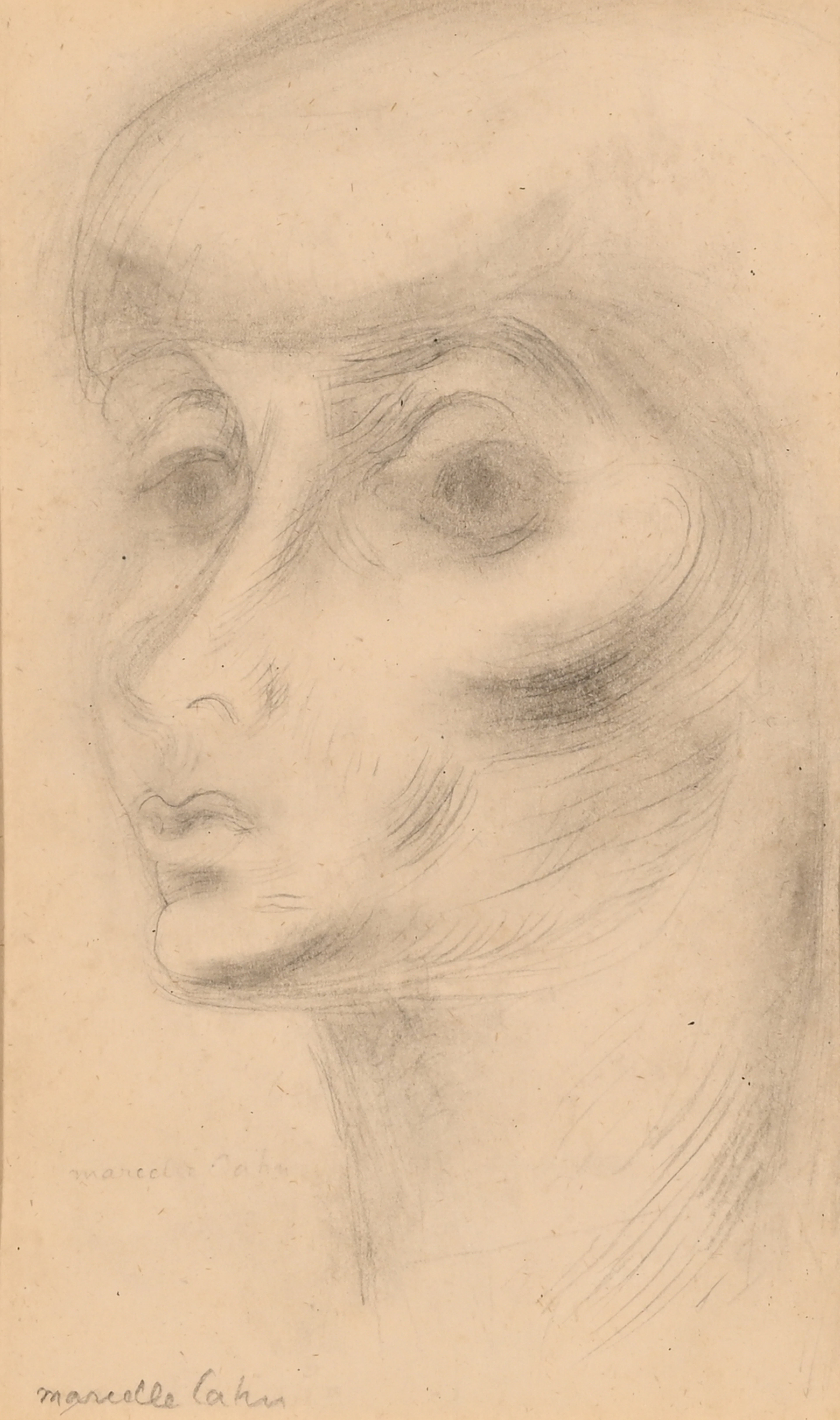 3 drawings: Nude Studies (2); Head study Marcelle Cahn, 1895-1981 (FR)
