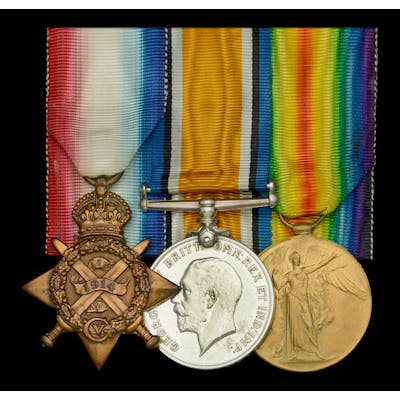 Three:, Stoker First Class F. Cooper, Howe Battalion, Royal Naval ...