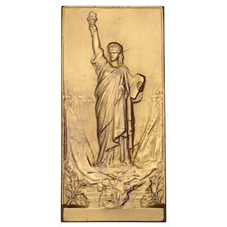 FRANCE/U.S.A. , Statue de la Liberté, [Statue of Liberty], a gilt-bronze