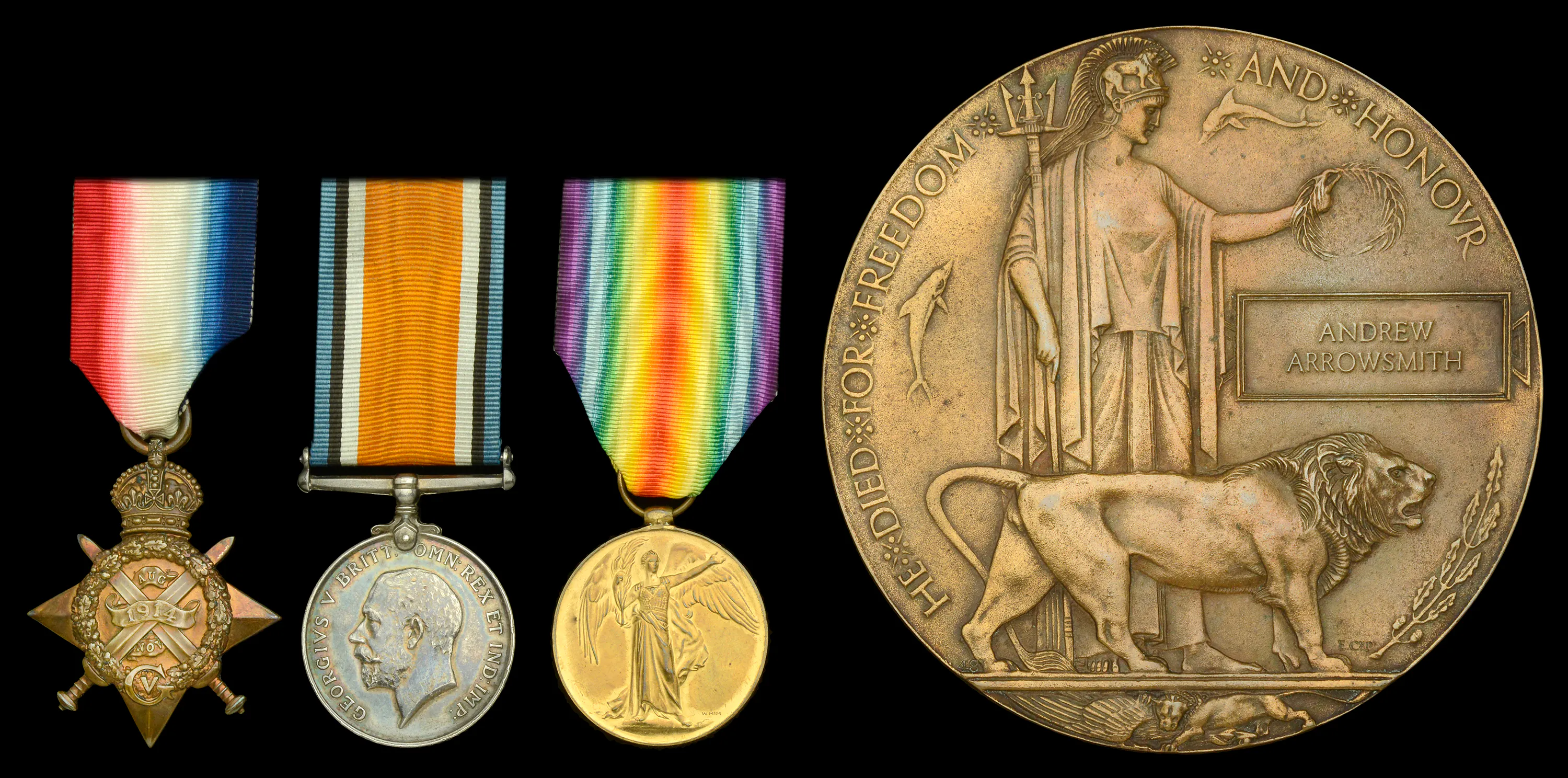 Three: Gunner A. Arrowsmith, Royal Field Artillery, who was killed ...