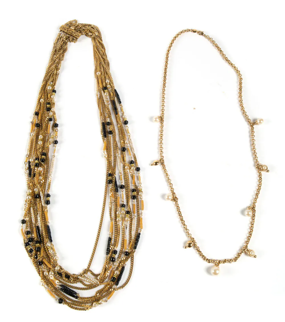 Tour De Cou Vintage Années 70/80 – Pendentif Rond Avec Micro-perles Bleues Et Chaînette, Style Rétro Bohème