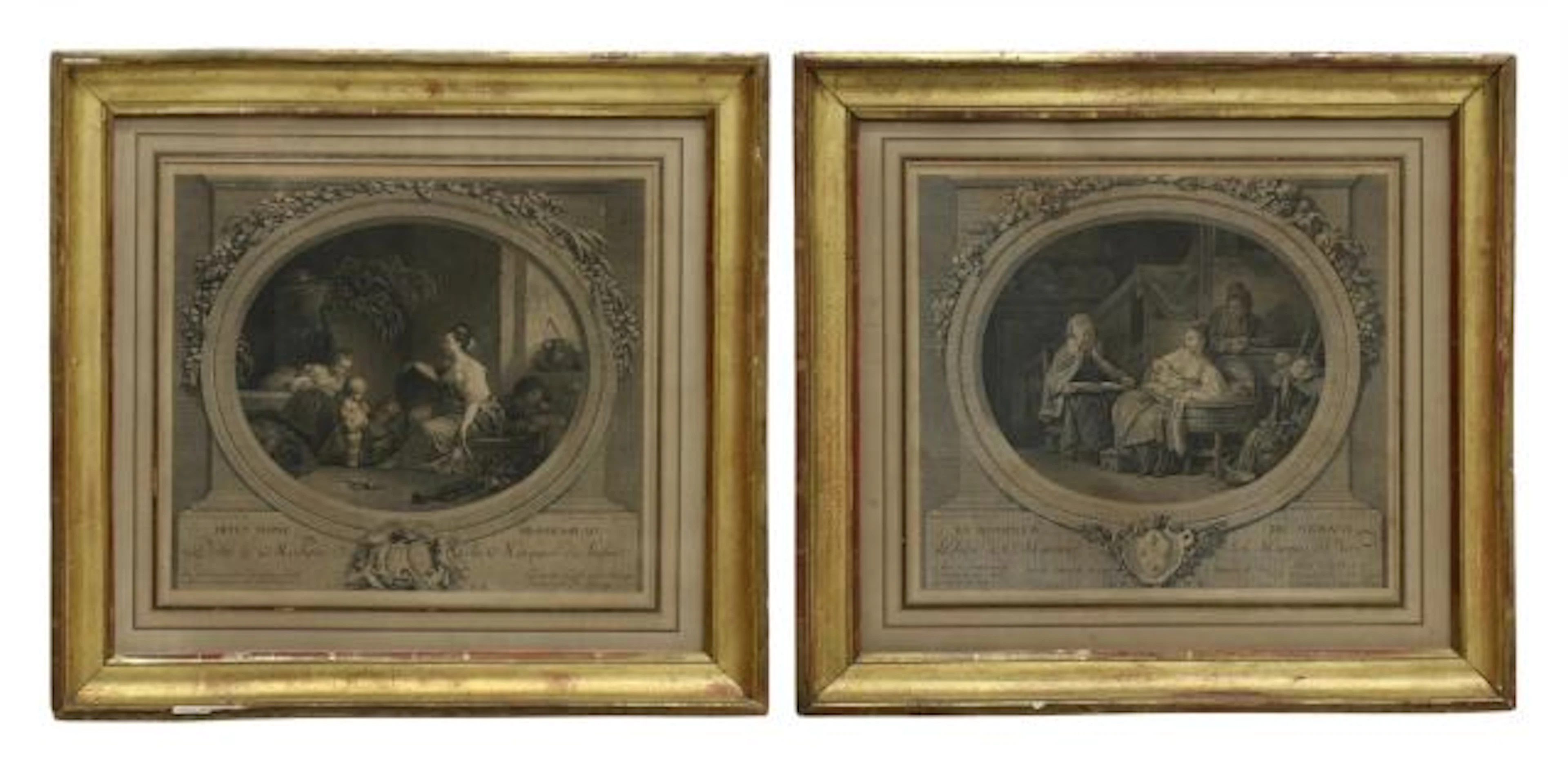 (2) FRENCH ETCHINGS, FRAGONARD & LE PRINCE