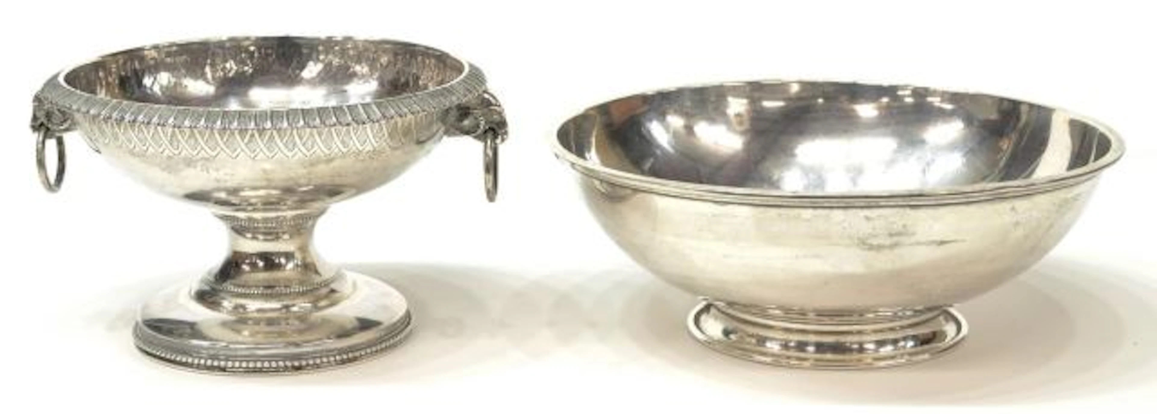 (2) STERLING SILVER COMPOTE & BOWL, GALE & WILLIS