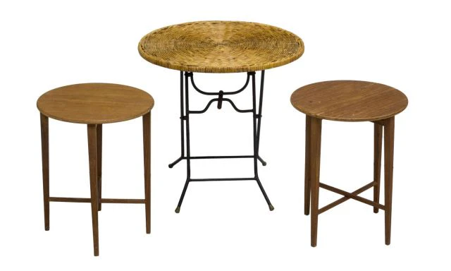 (3) COLLECTION OF MID CENTURY MODERN SIDE TABLES