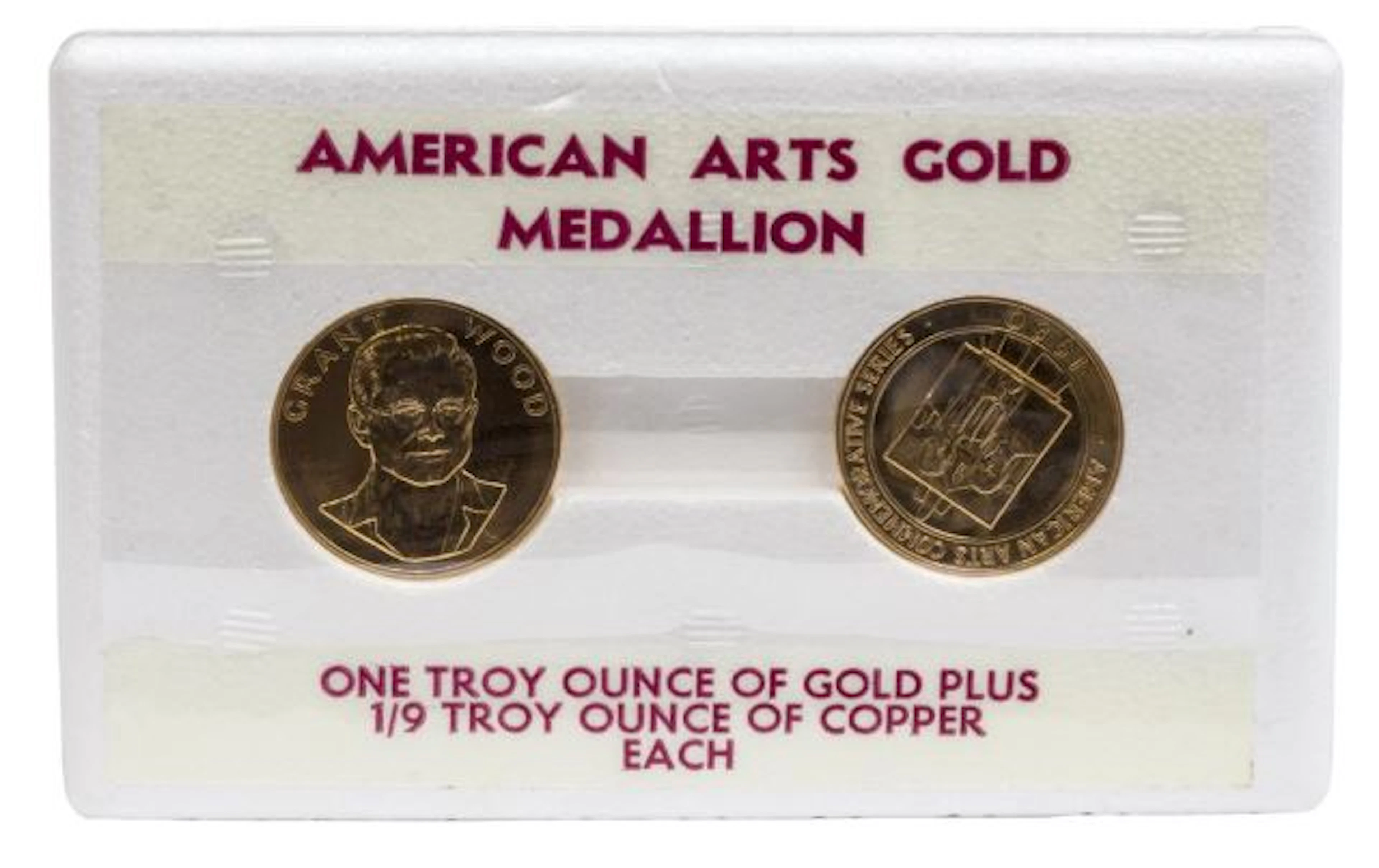 (2)U.S. MINT 1980 GOLD MEDALLIONS 2 OZT GOLD TOTAL