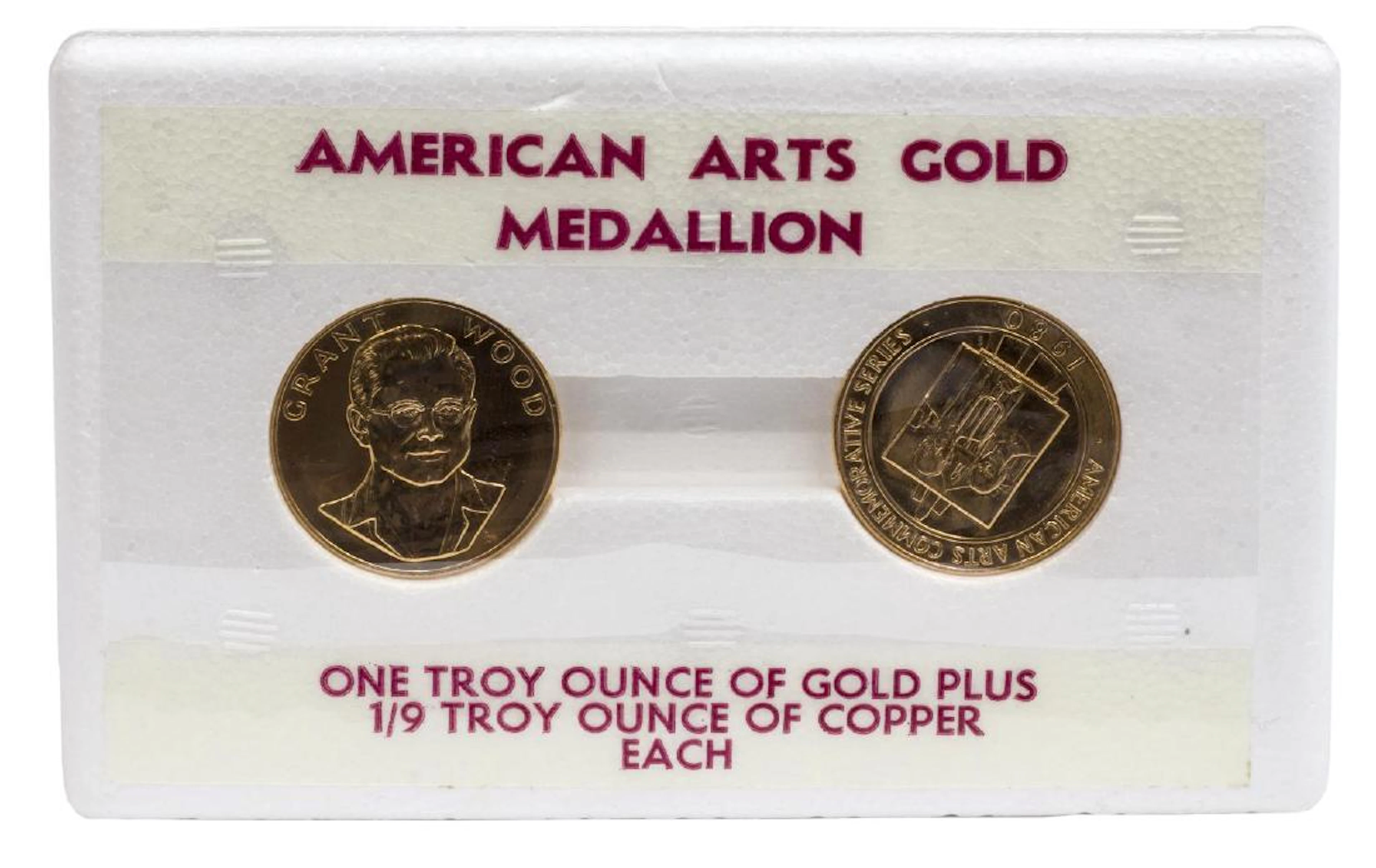 (2)U.S. MINT 1980 GOLD MEDALLIONS 2 OZT GOLD TOTAL
