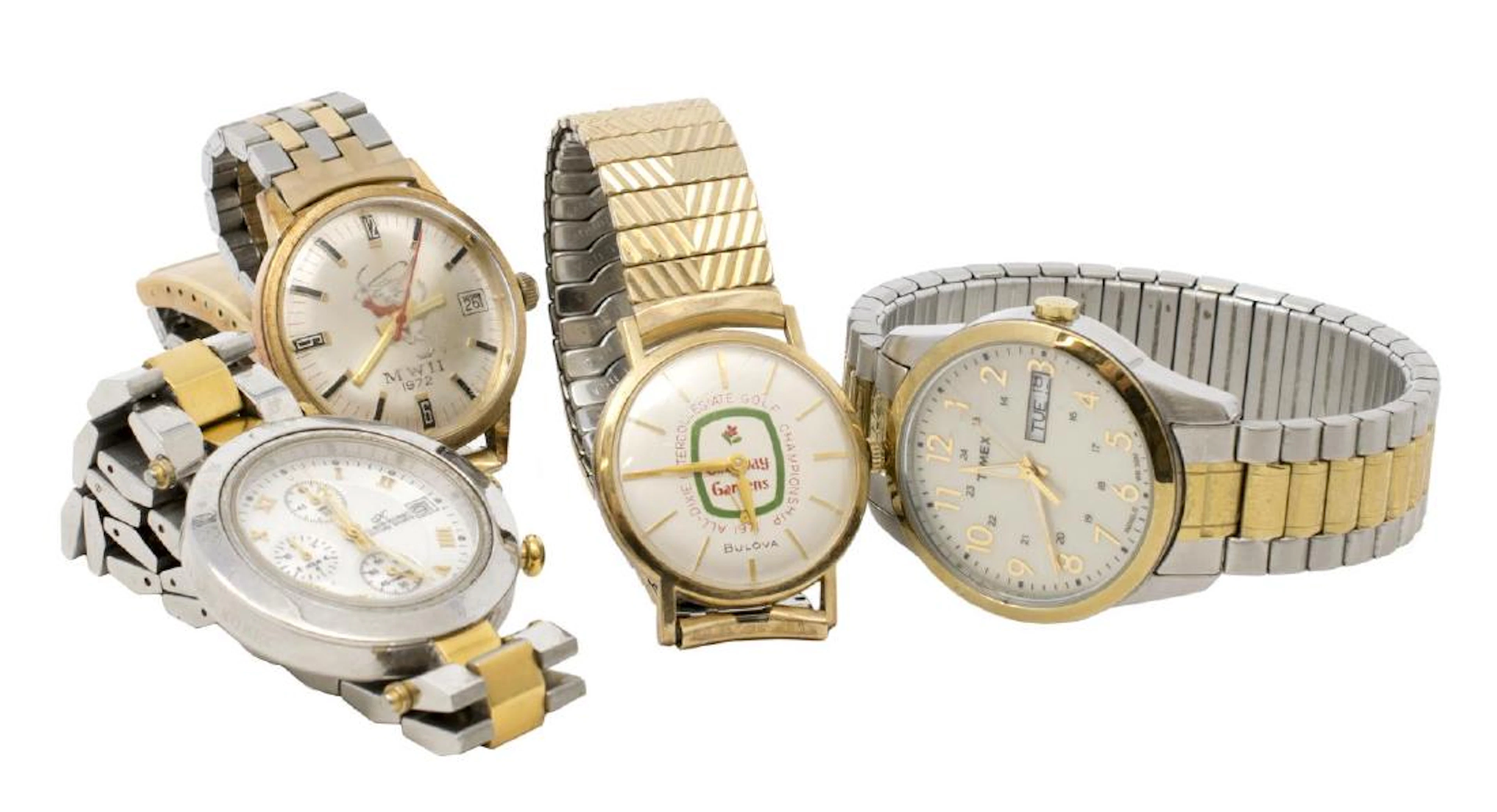 4) GEORGE HANNON UT MWII 1972 GOLF & OTHER WATCHES