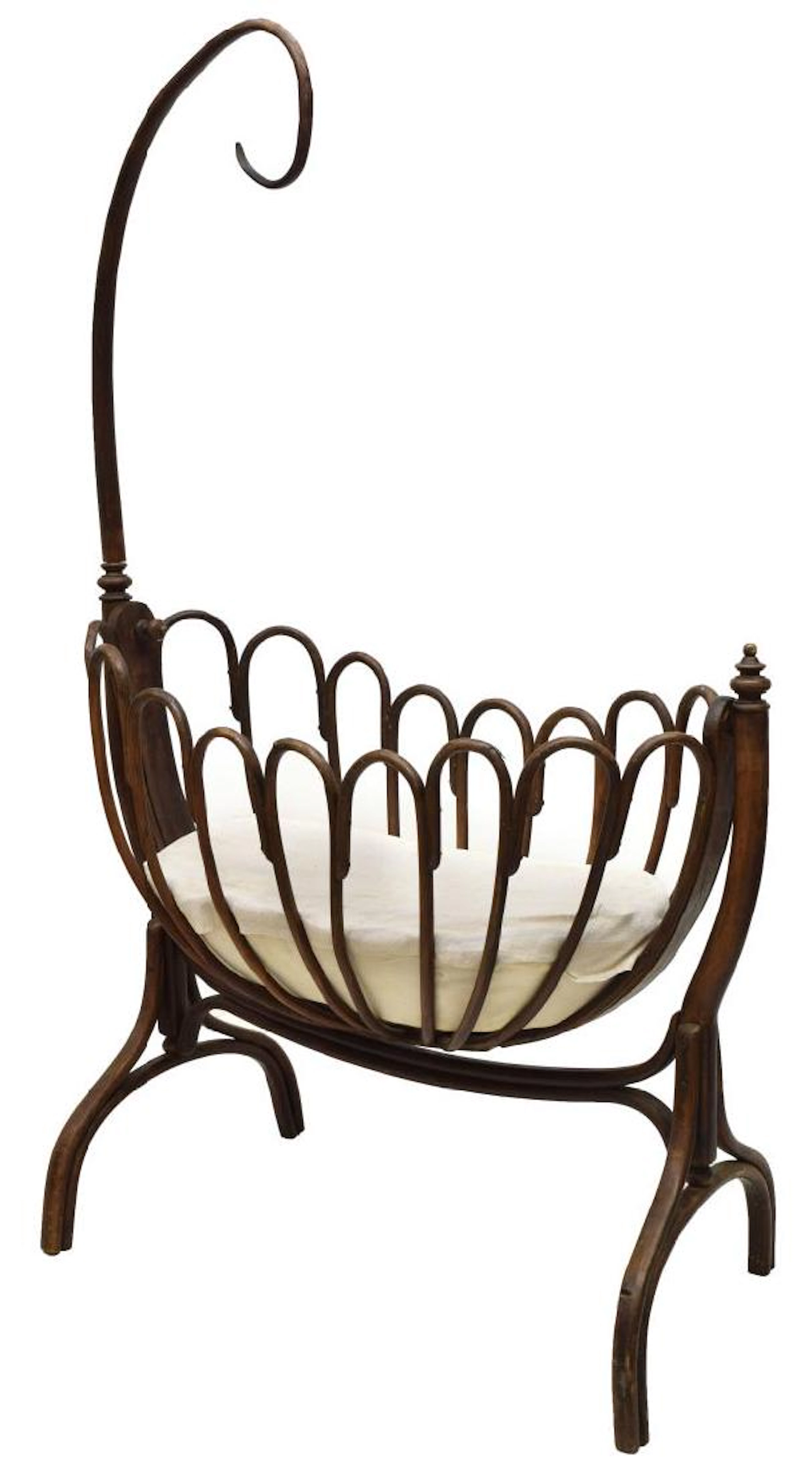 Thonet bentwood baby cradle, early 20th c.