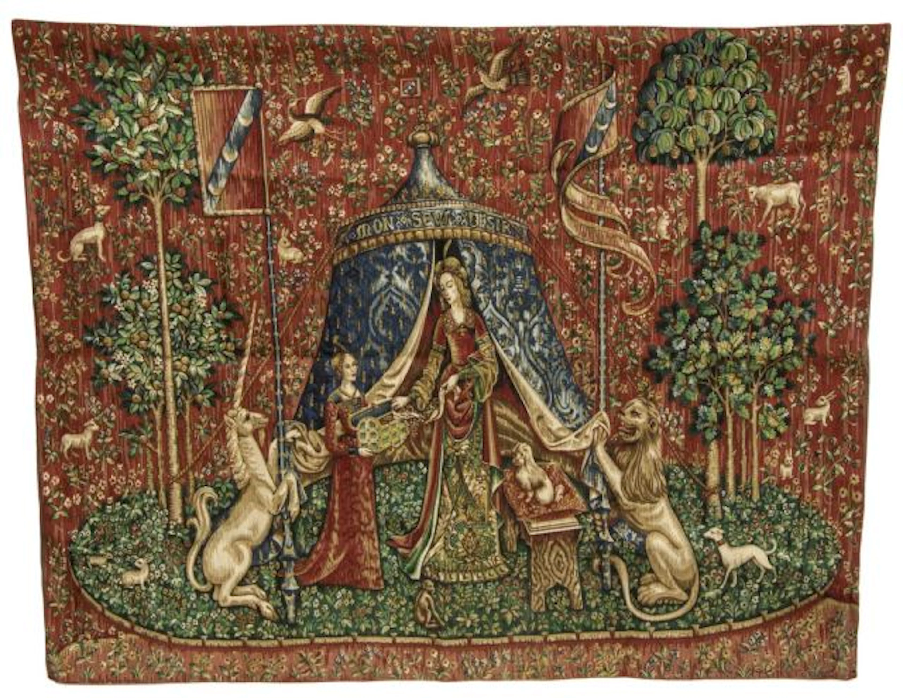 LADY AND THE UNICORN TAPESTRY, "A MON SEUL DESIR"