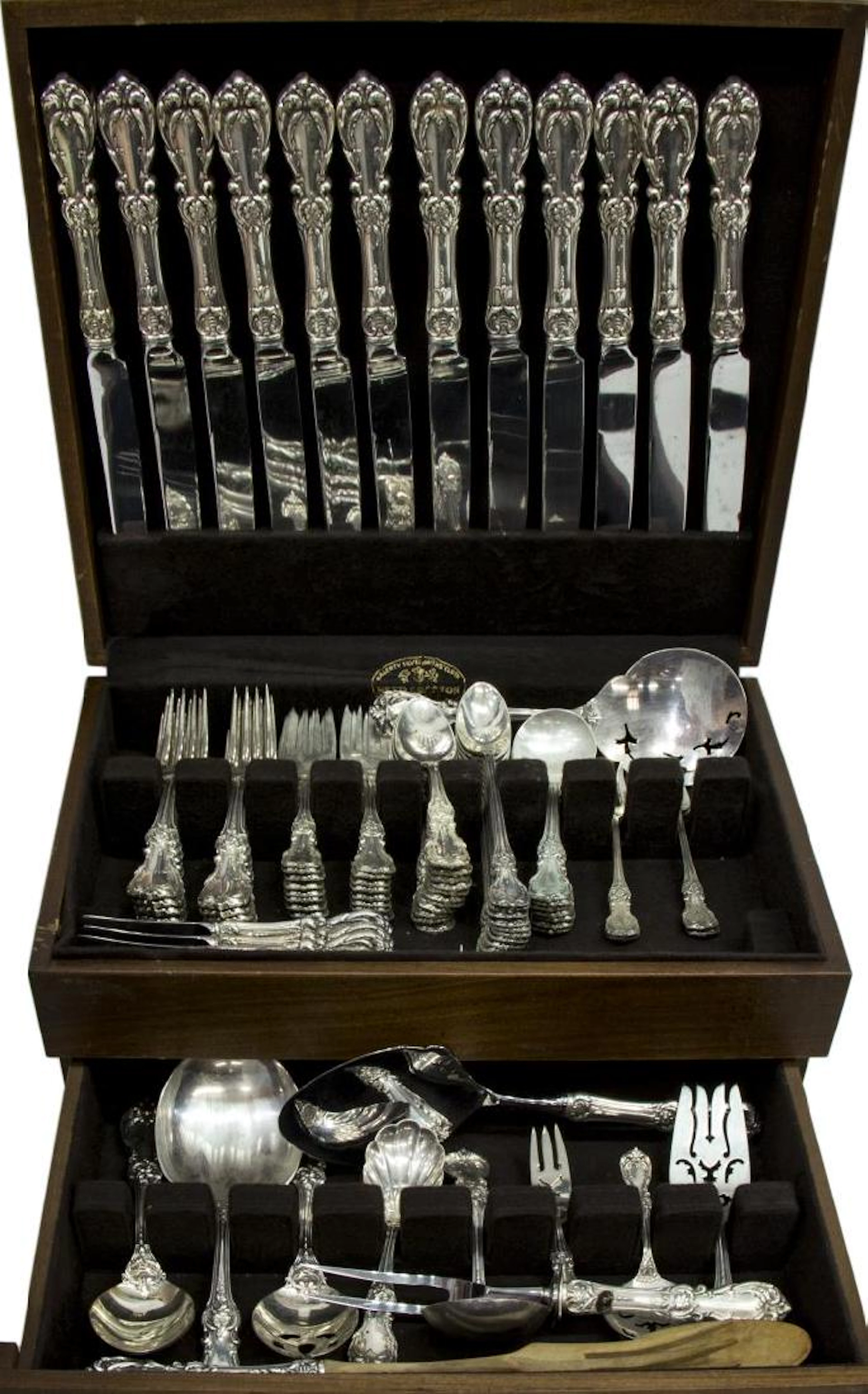 (98) reed & barton 'burgundy' sterling flatware