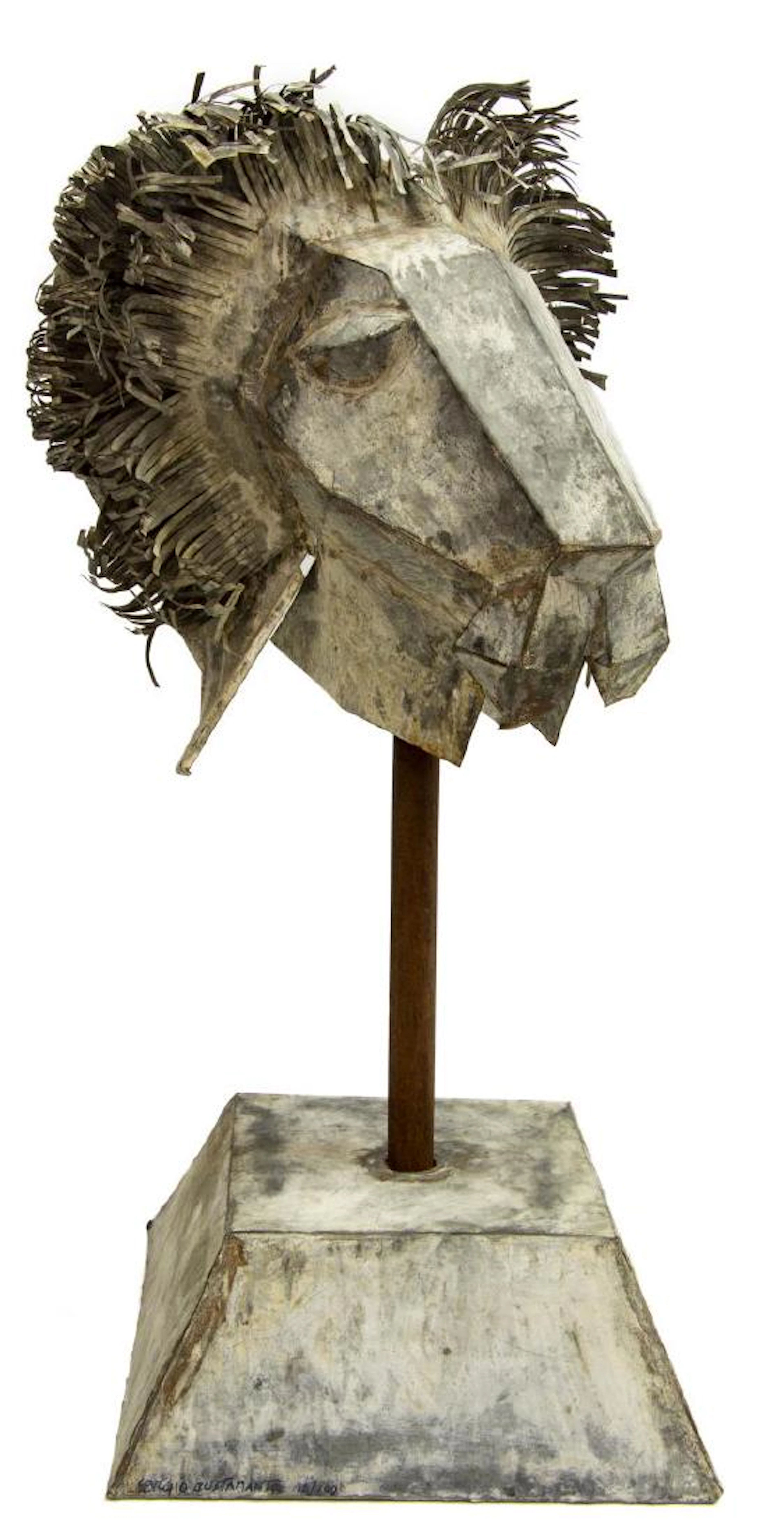 Scarce sergio bustamante steel lion head