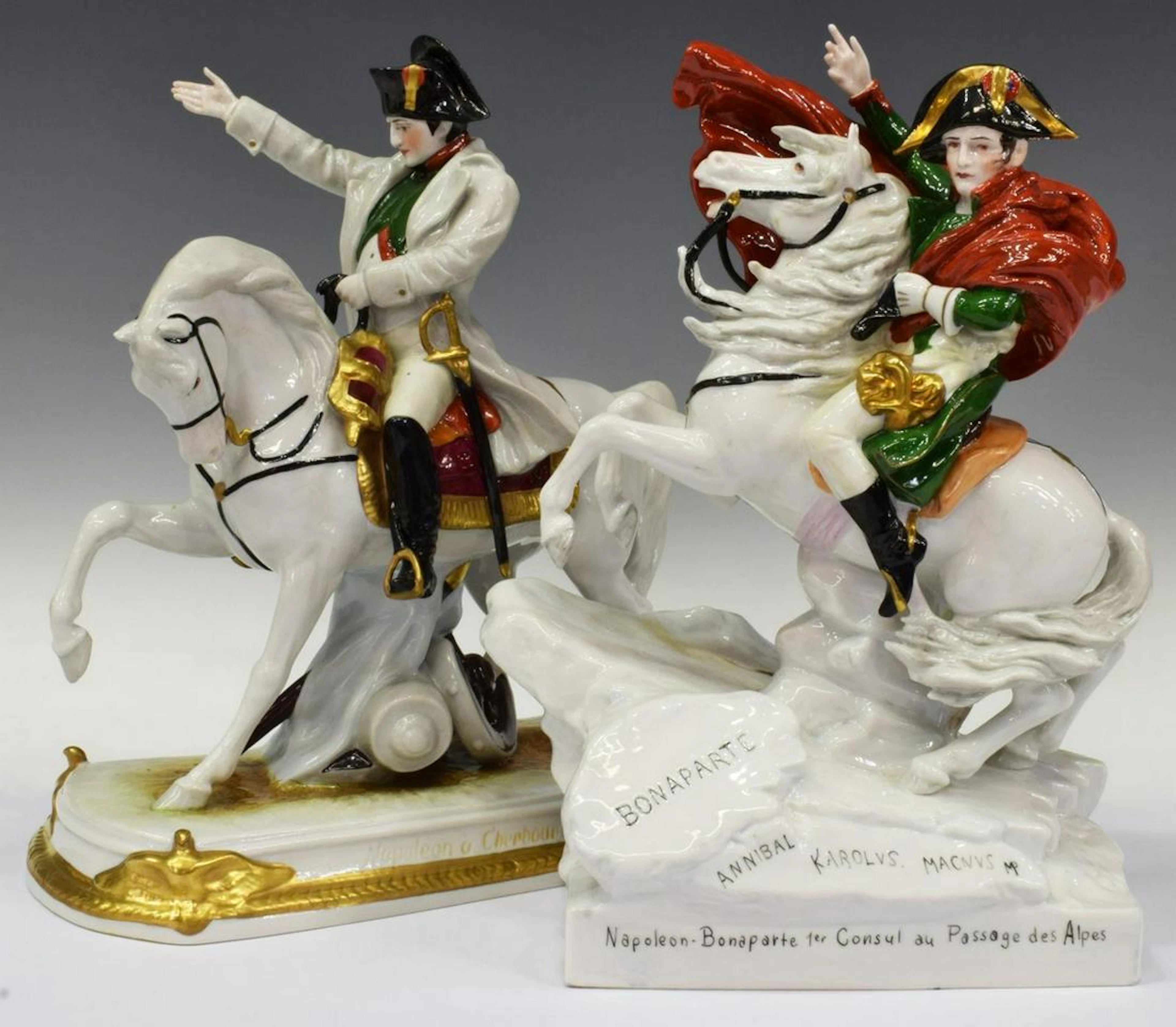 (2) SCHEIBE ALSBACH PORCELAIN NAPOLEON BONAPARTE