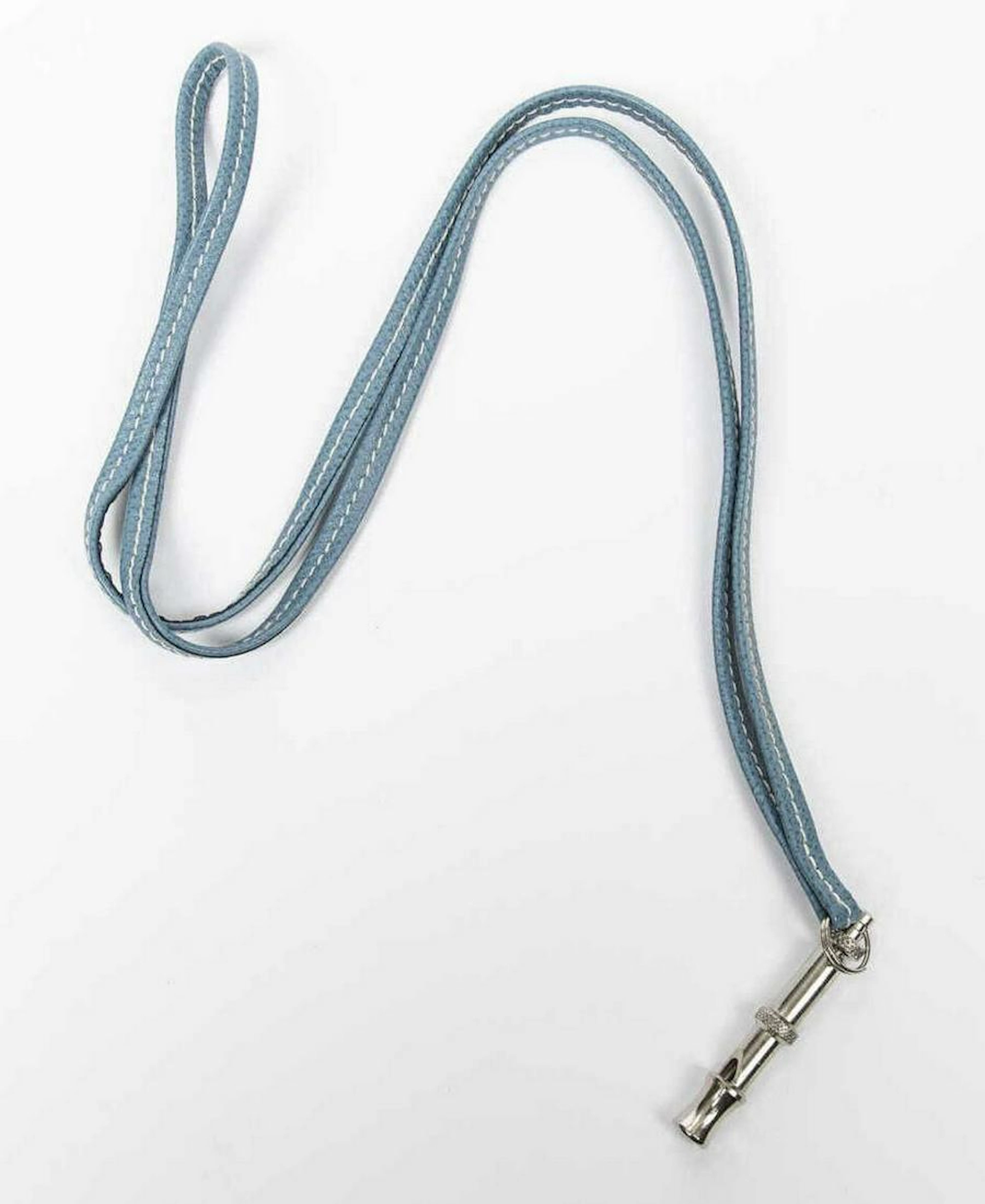 HERMES DOG WHISTLE PENDANT LEATHER NECKLACE