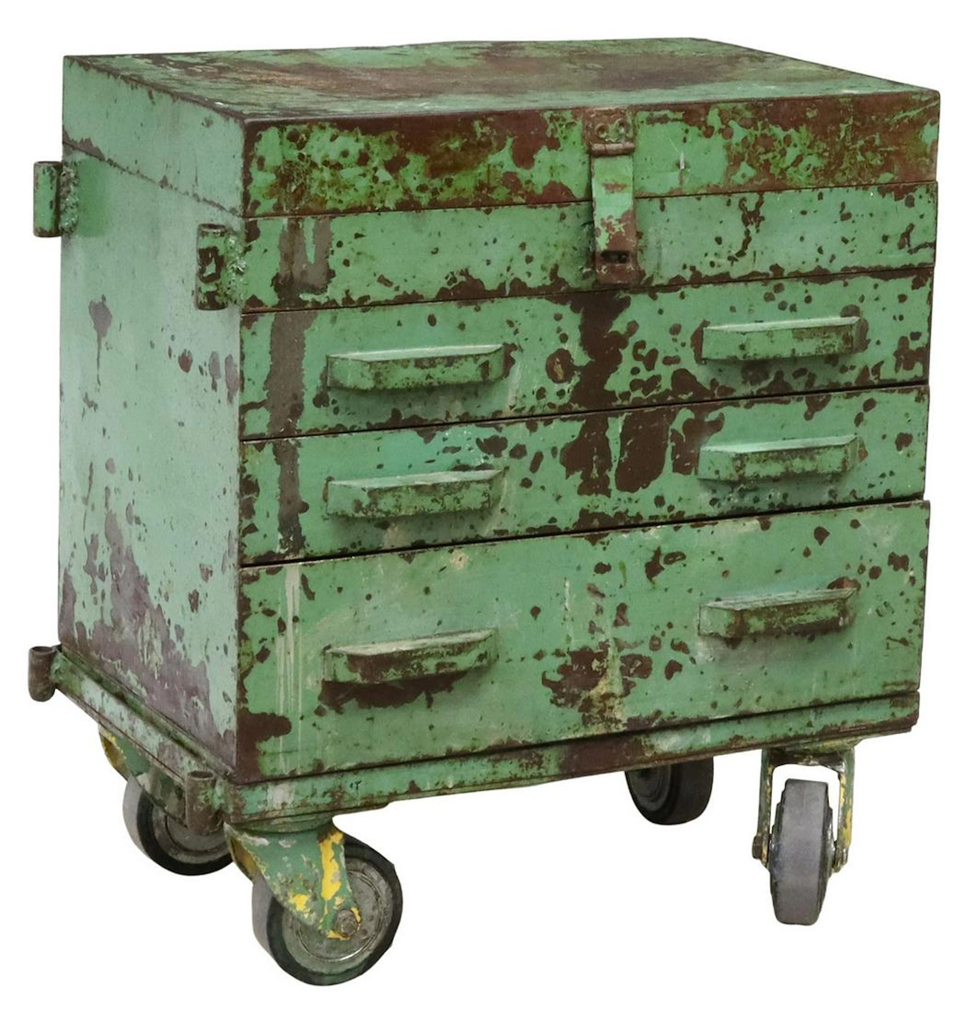 INDUSTRIAL MACHINISTS STEEL TOOL CHEST ON WHEELS
