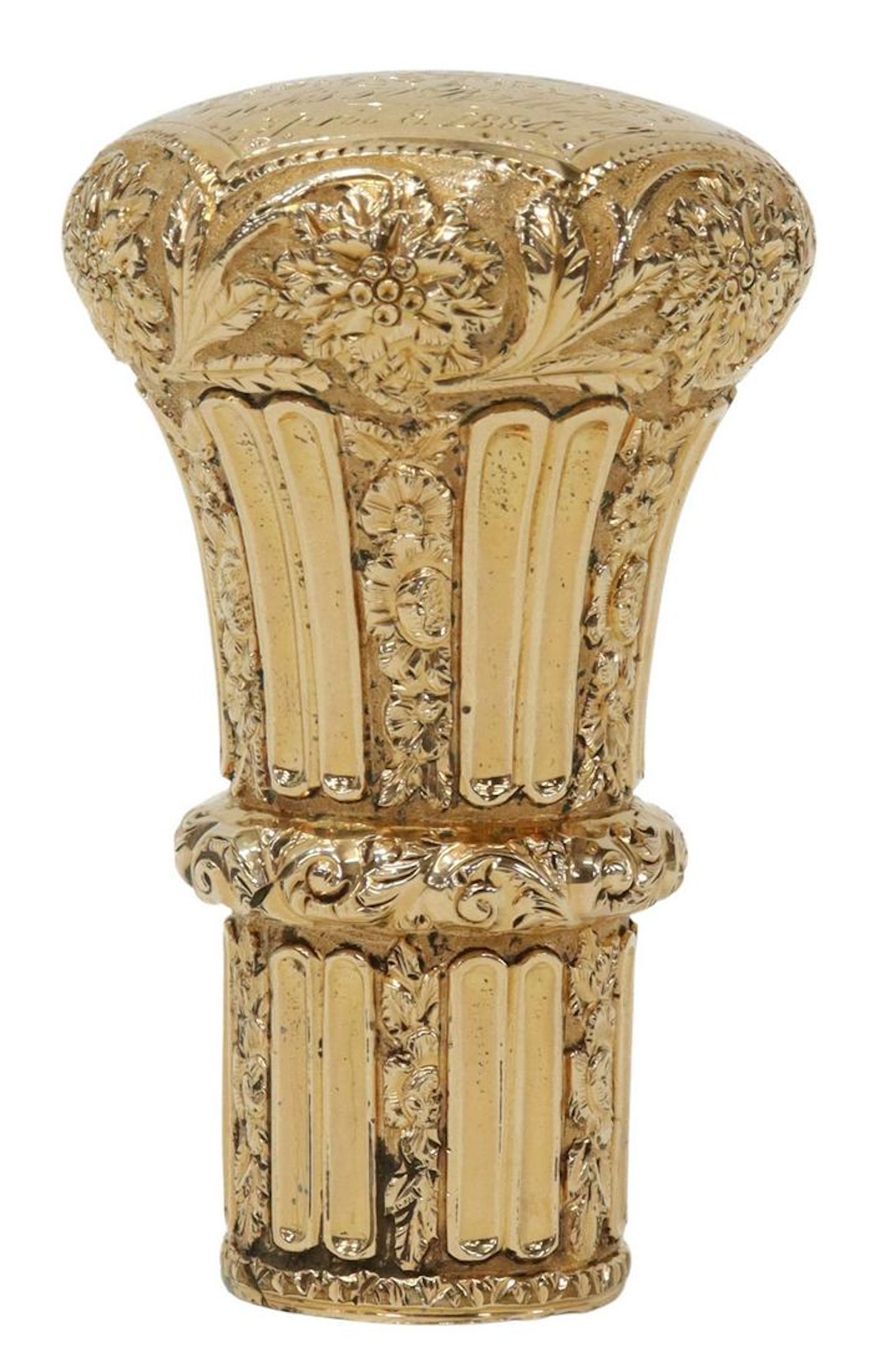 ENGLISH VICTORIAN PRESENTATION CANE KNOB HANDLE