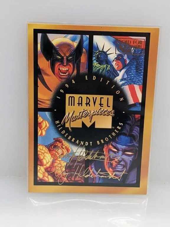 1994 Marvel Masterpieces Gold Foil Checklist 140 | Barnebys