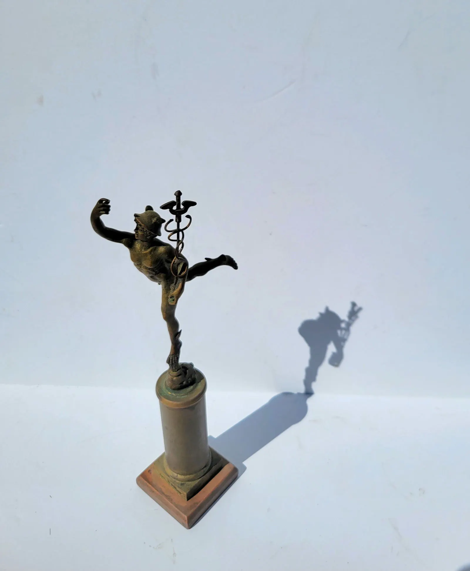 Grand Tour Hermes Mercury Caduceus Greco Roman Male Nude God Classical