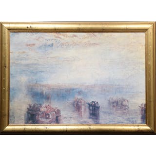TRYCK/MASTER ART, efter "Aproach to to Venice", Joseph Mallord William Turner.
