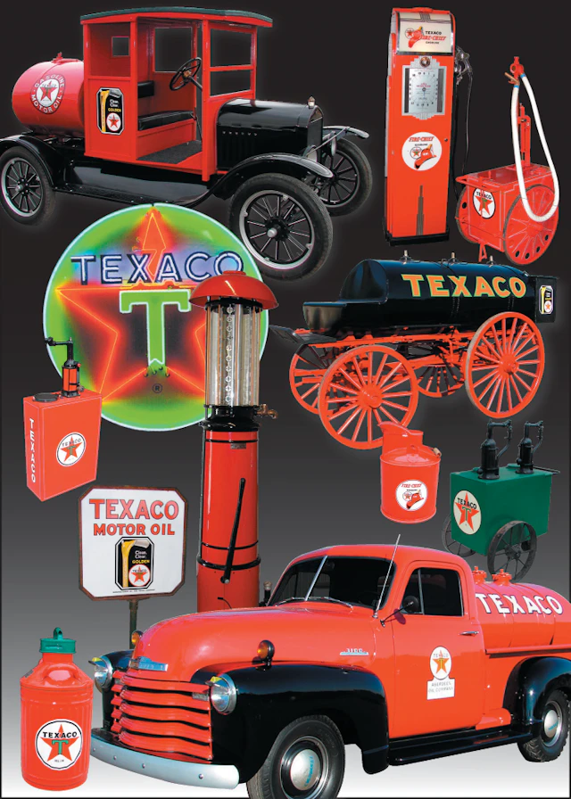 0 TEXACO OIL MUSEUM INCLUDING 180 PIECES OF TEXACO MEMORABILIA