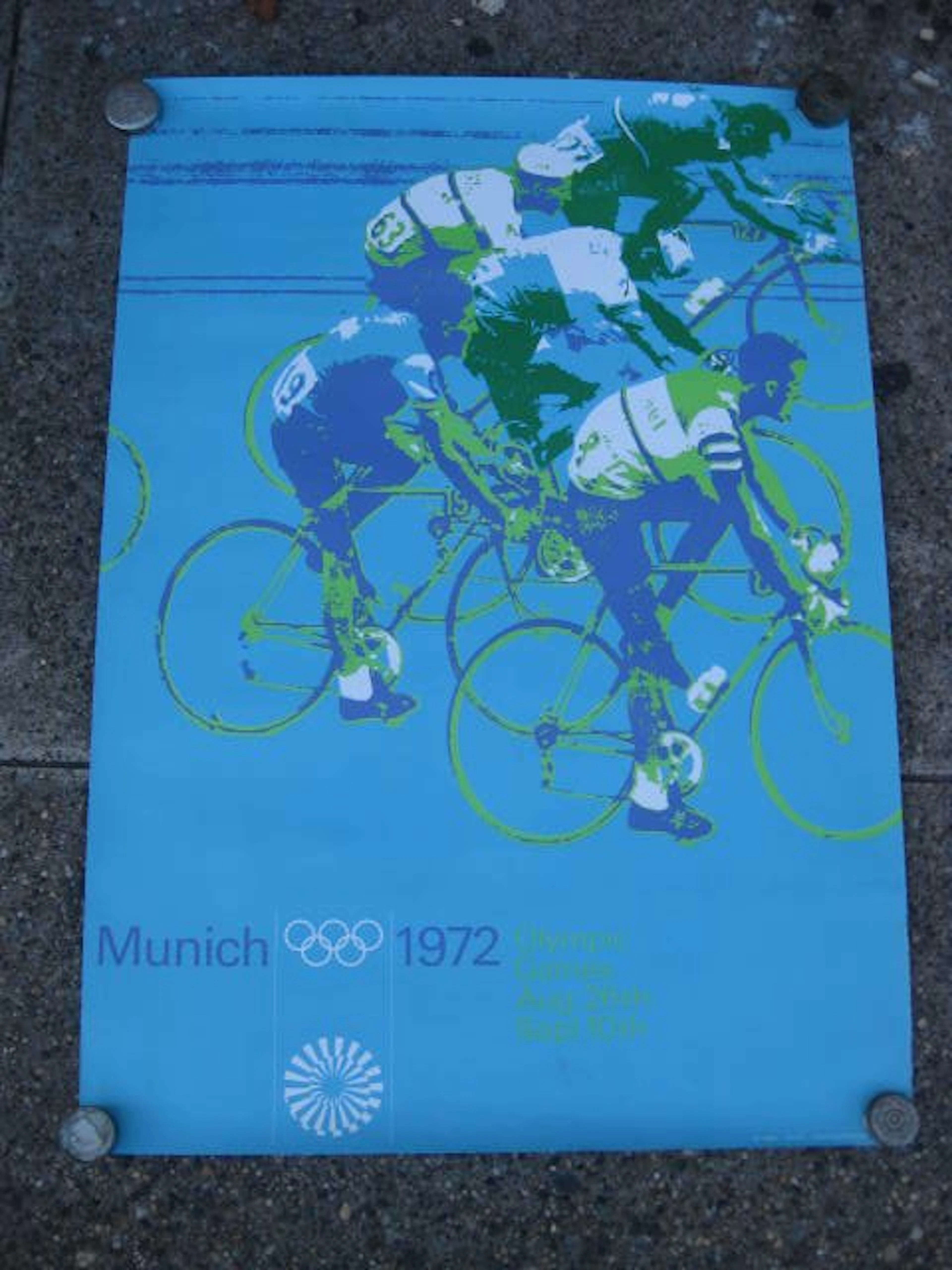 Original 1972 Munich Olympic games poster