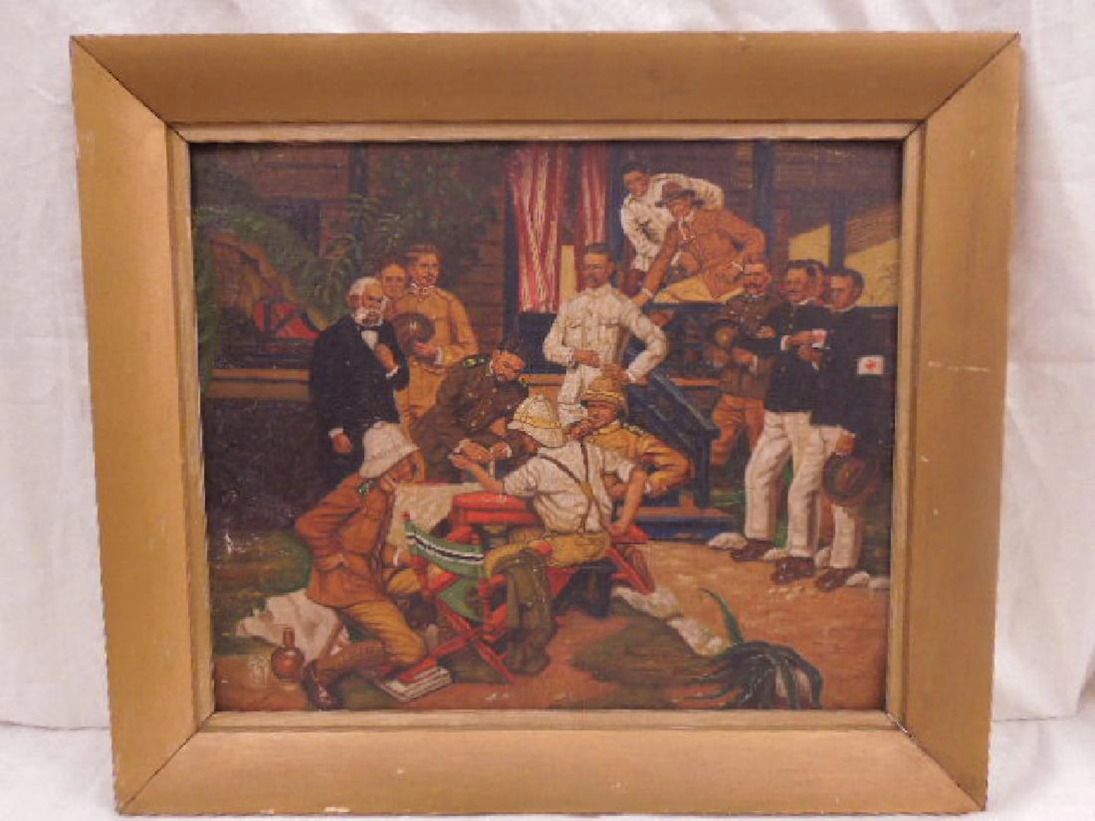 British Medical Officers Oil Painting